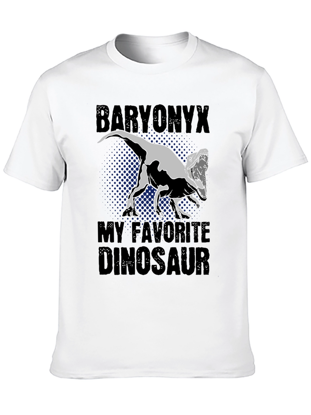 Baryonyx Dinosaur Graphic Tee - Black T-Shirt