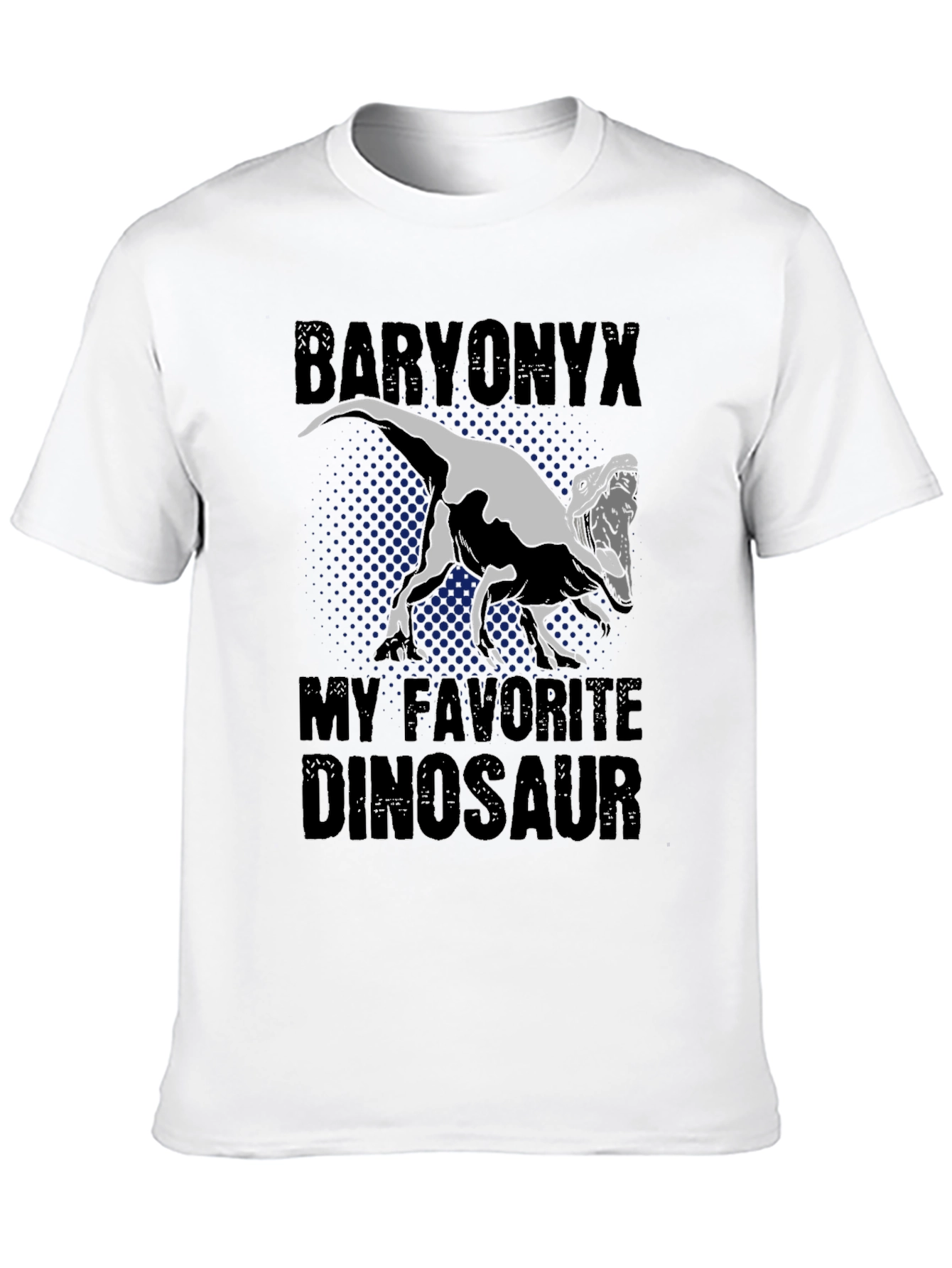 Baryonyx Dinosaur Graphic Tee - Black T-Shirt