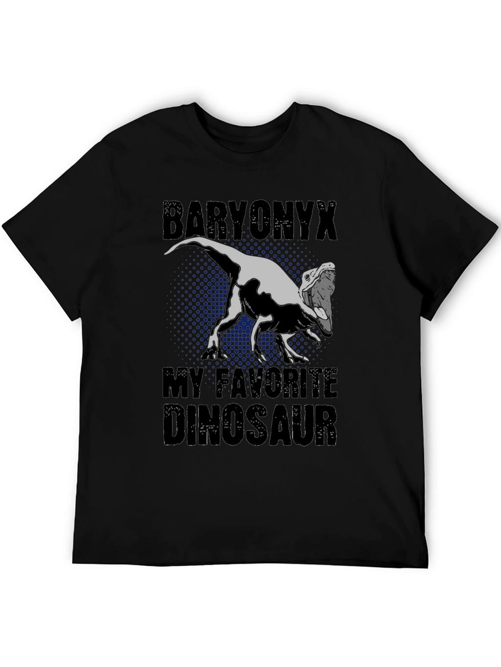 Baryonyx Dinosaur Graphic Tee - Black T-Shirt