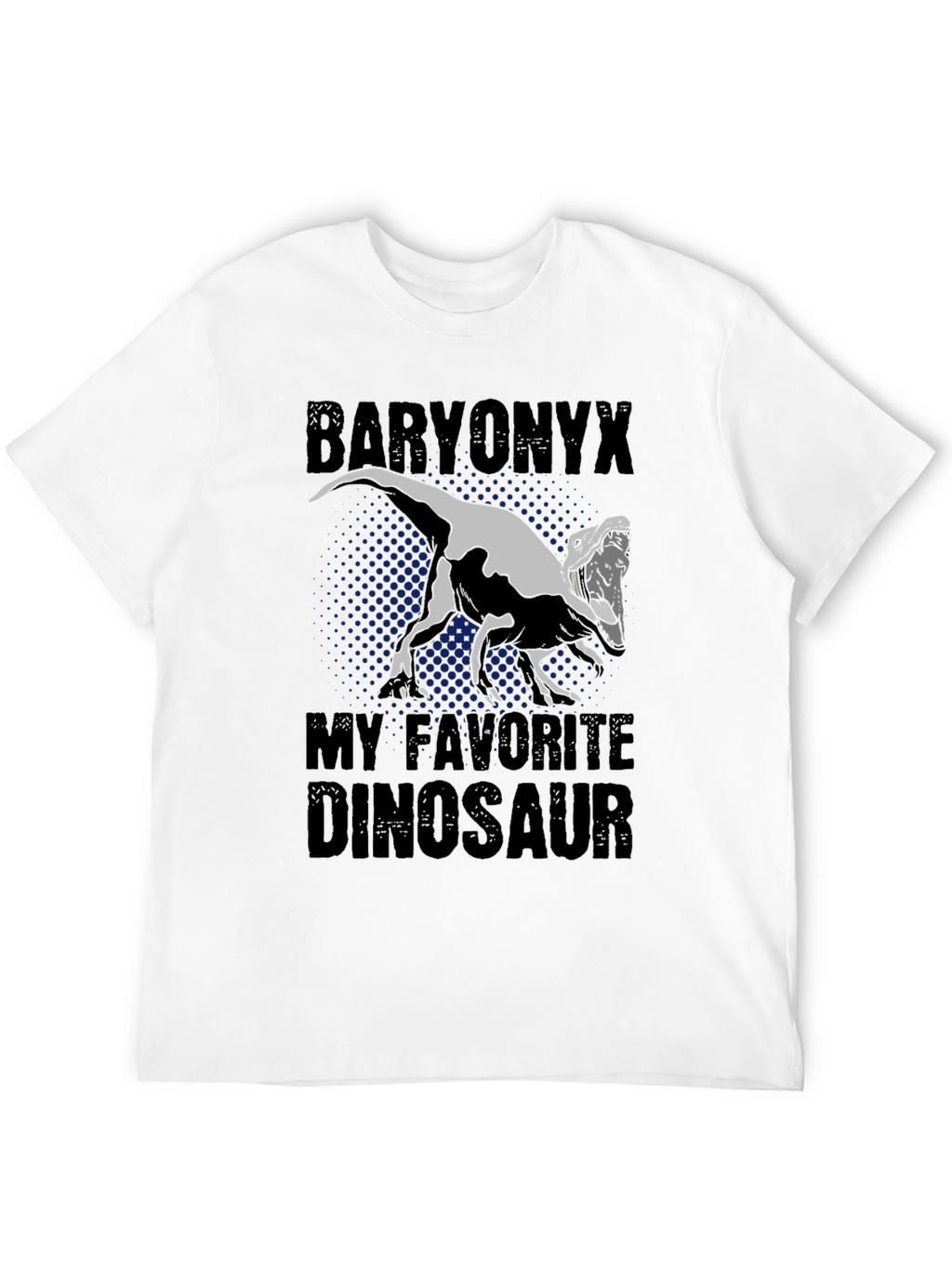 Baryonyx Dinosaur Graphic Tee - Black T-Shirt