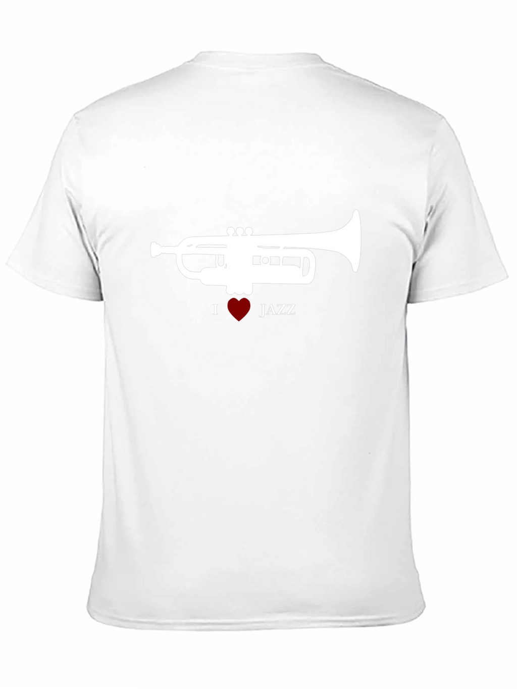 I Heart Jazz Trumpet Black T-Shirt