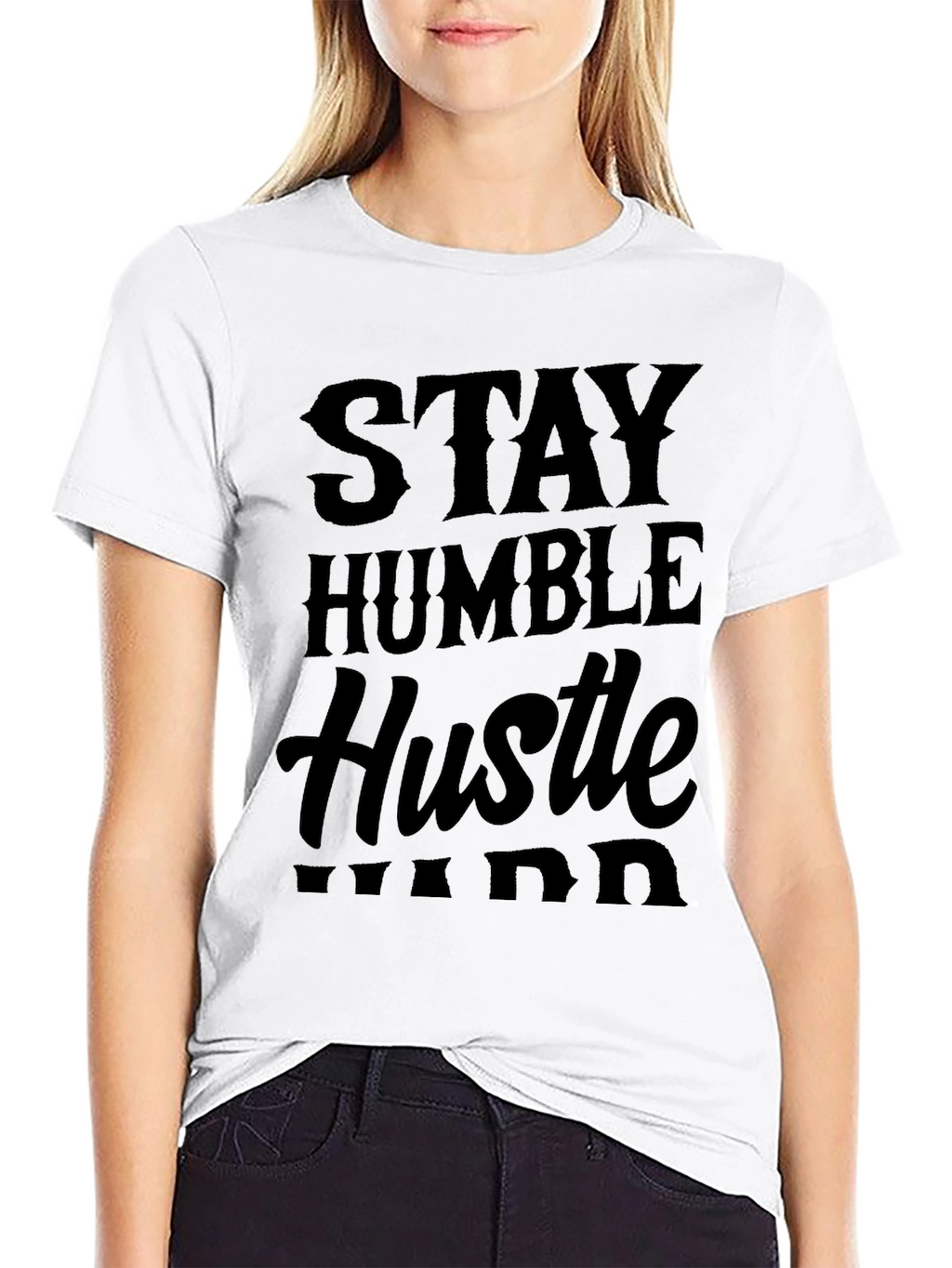 Stay Humble Hustle Hard Black T-Shirt