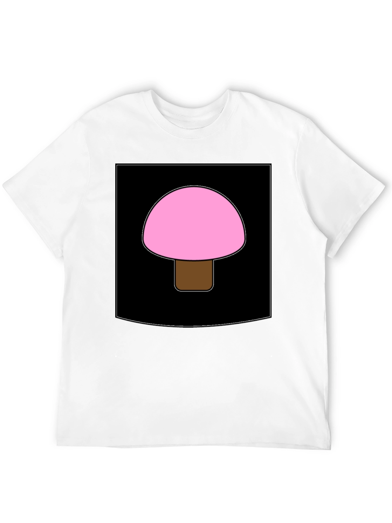 Pink Mushroom Graphic Tee - Unique Design