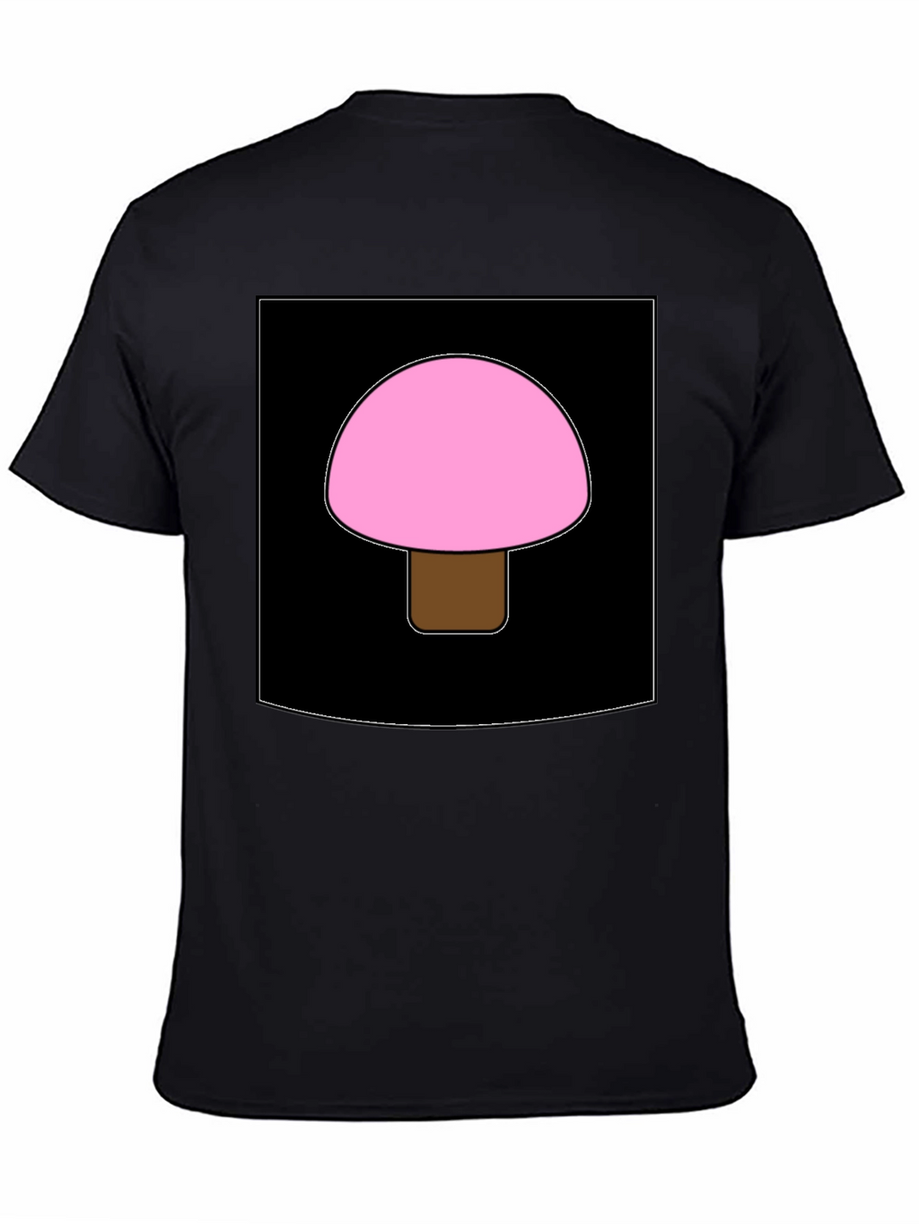 Pink Mushroom Graphic Tee - Unique Design