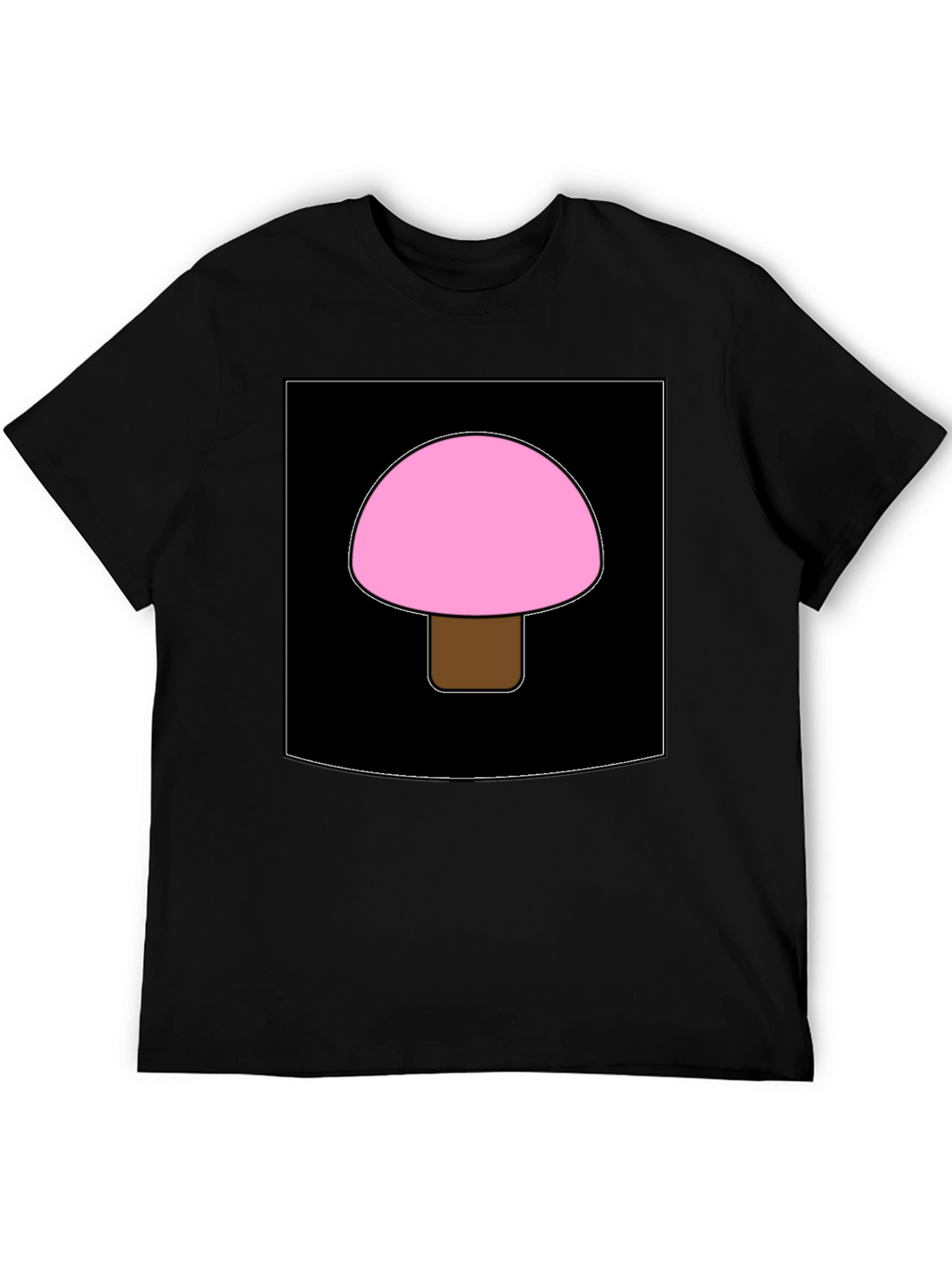 Pink Mushroom Graphic Tee - Unique Design