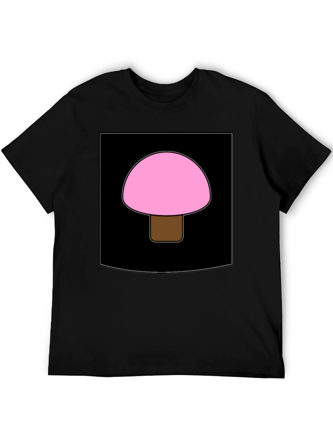 Pink Mushroom Graphic Tee - Unique Design