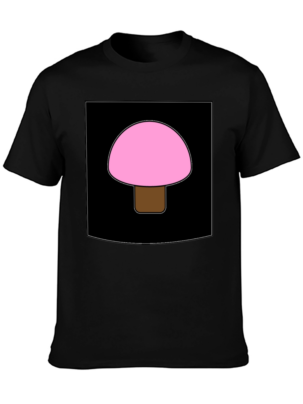 Pink Mushroom Graphic Tee - Unique Design