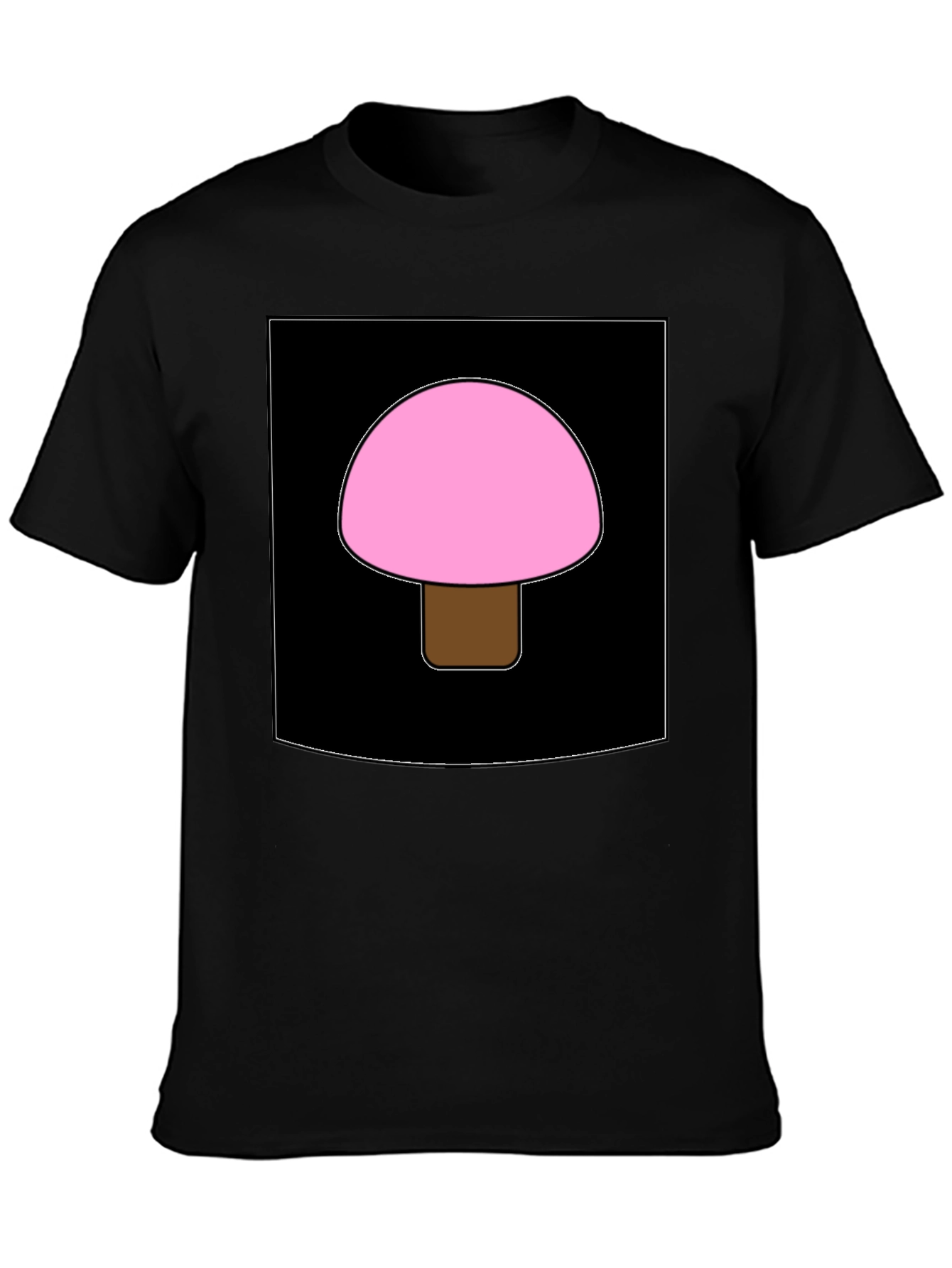 Pink Mushroom Graphic Tee - Unique Design