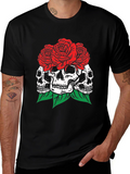 Skull & Roses Graphic T-Shirt