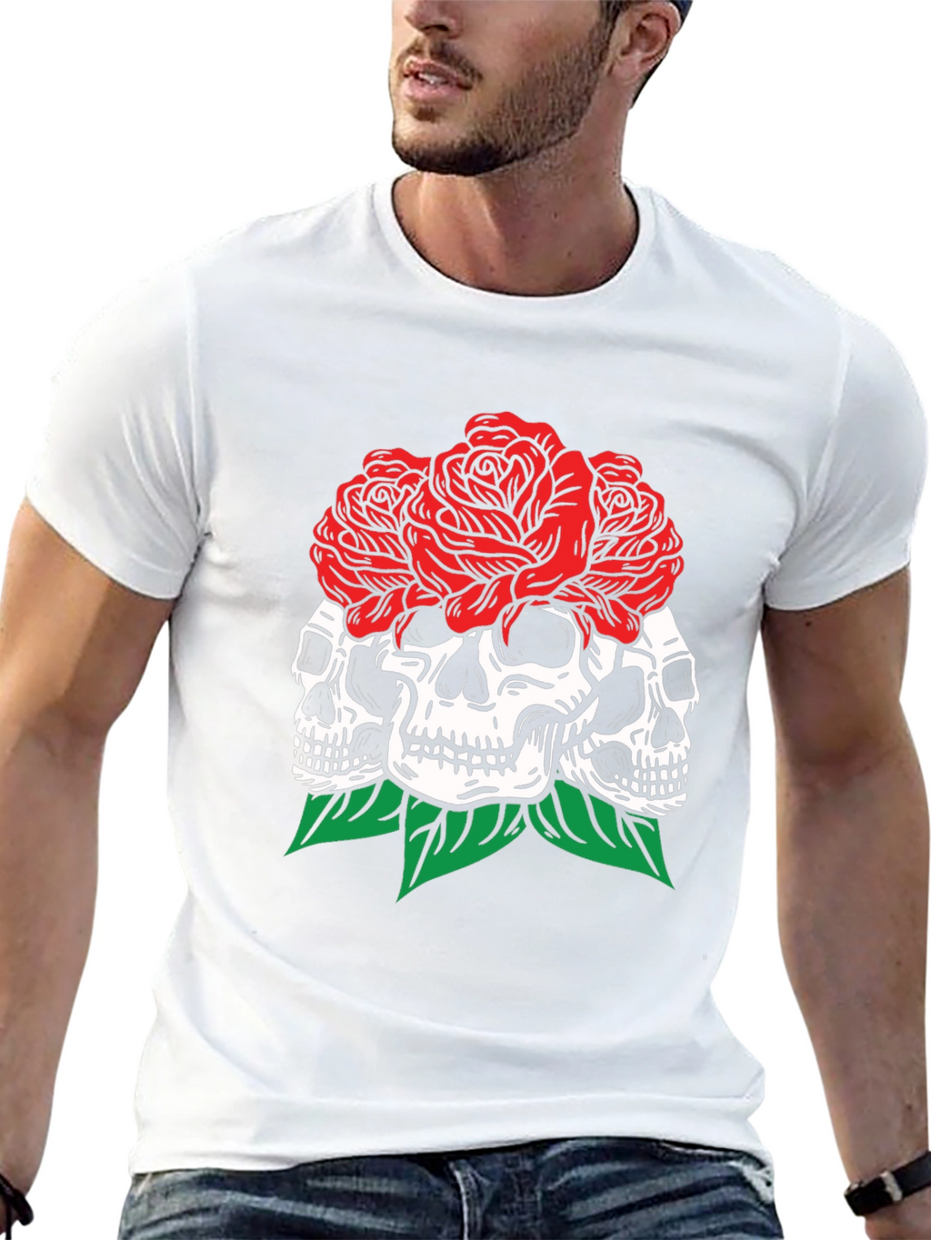 Skull & Roses Graphic T-Shirt