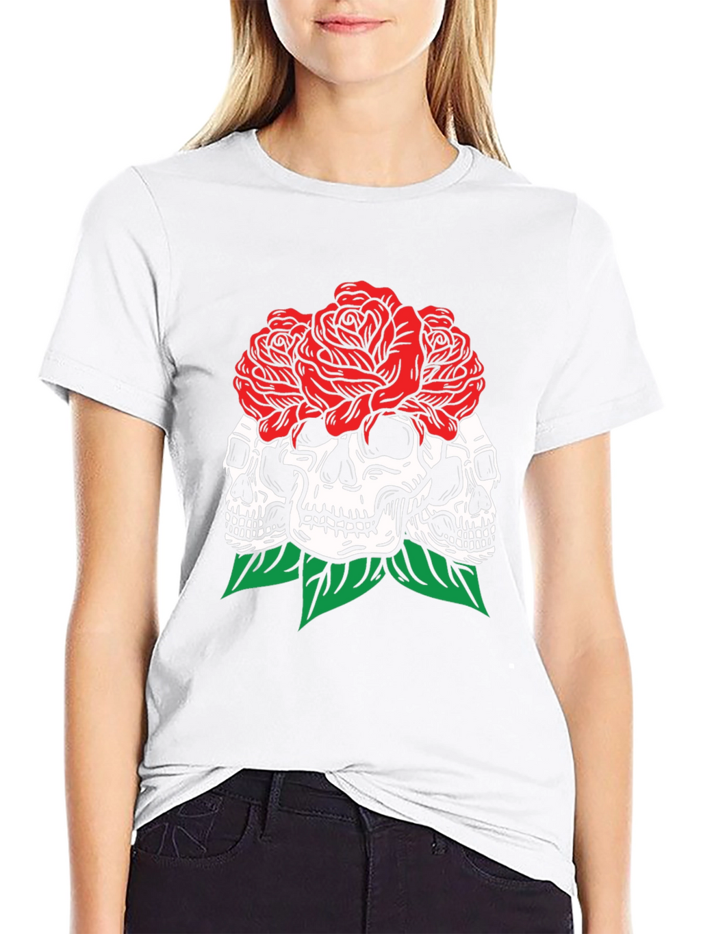 Skull & Roses Graphic T-Shirt