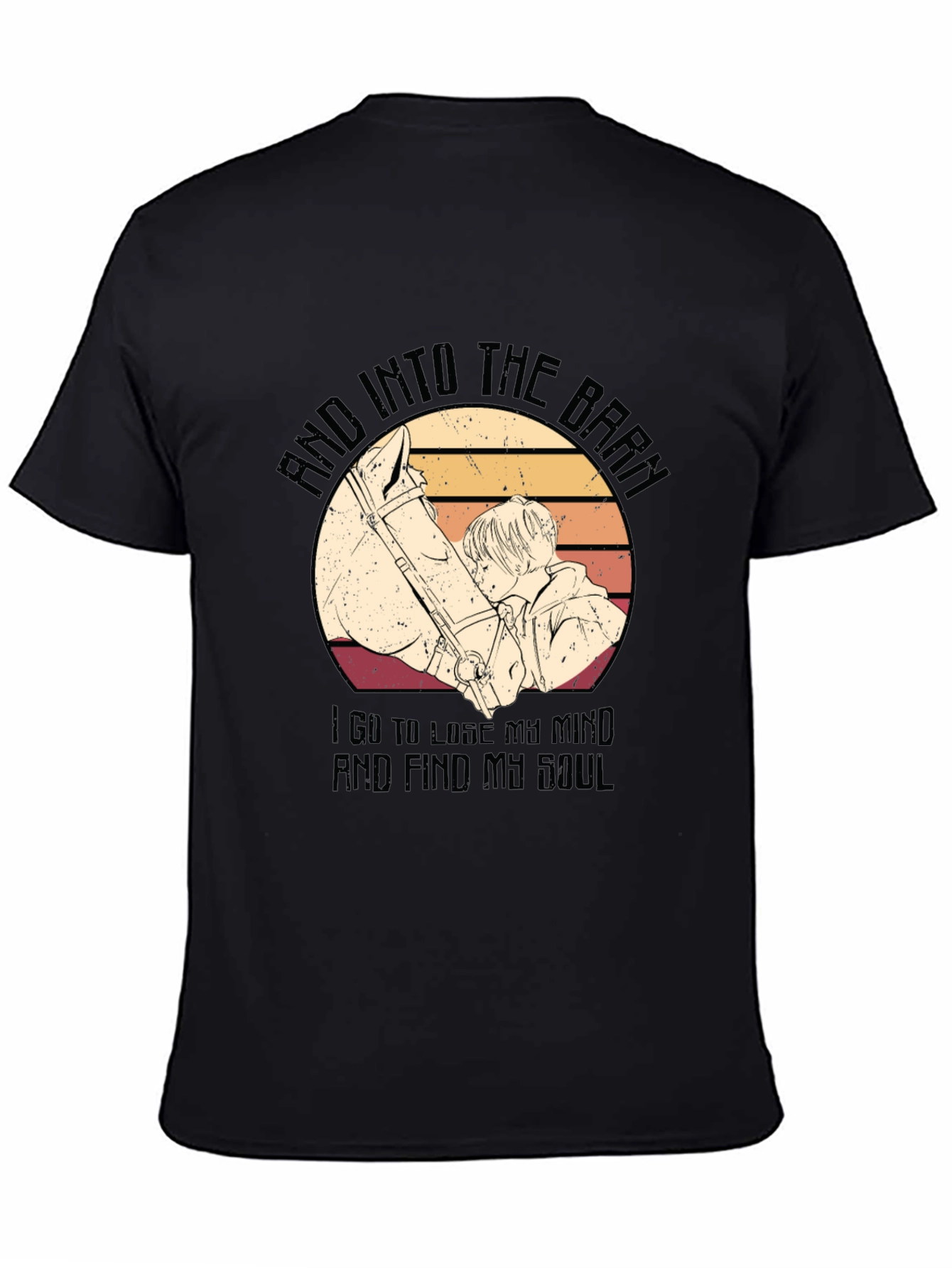 Horse Lover Graphic Tee - Find Your Soul in the Barn