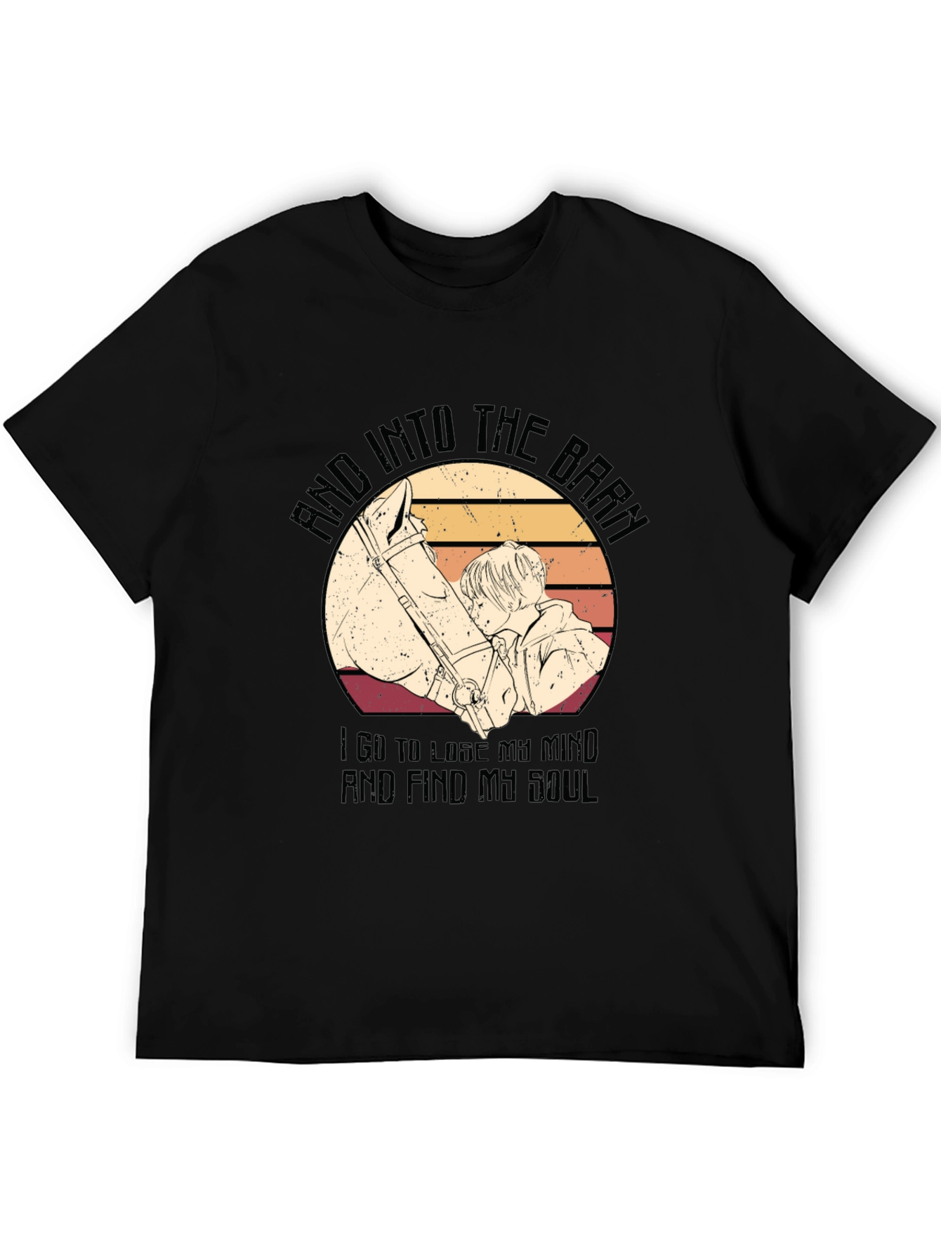 Horse Lover Graphic Tee - Find Your Soul in the Barn