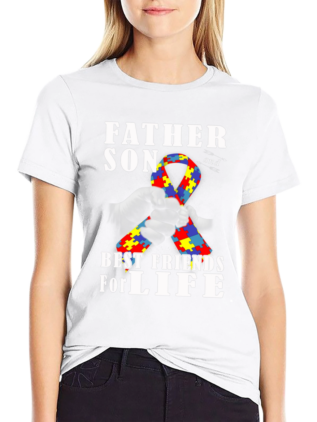 Father & Son Autism Awareness T-Shirt