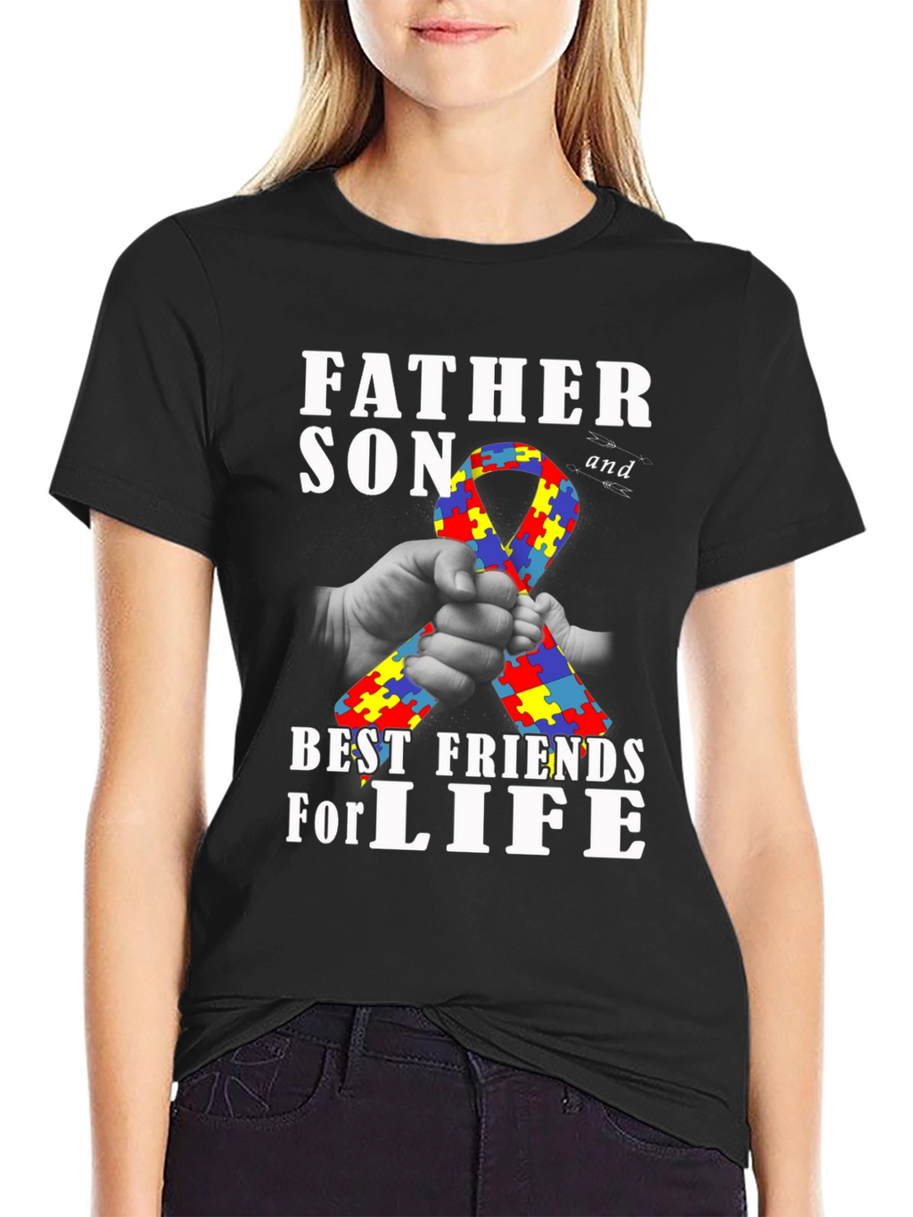 Father & Son Autism Awareness T-Shirt