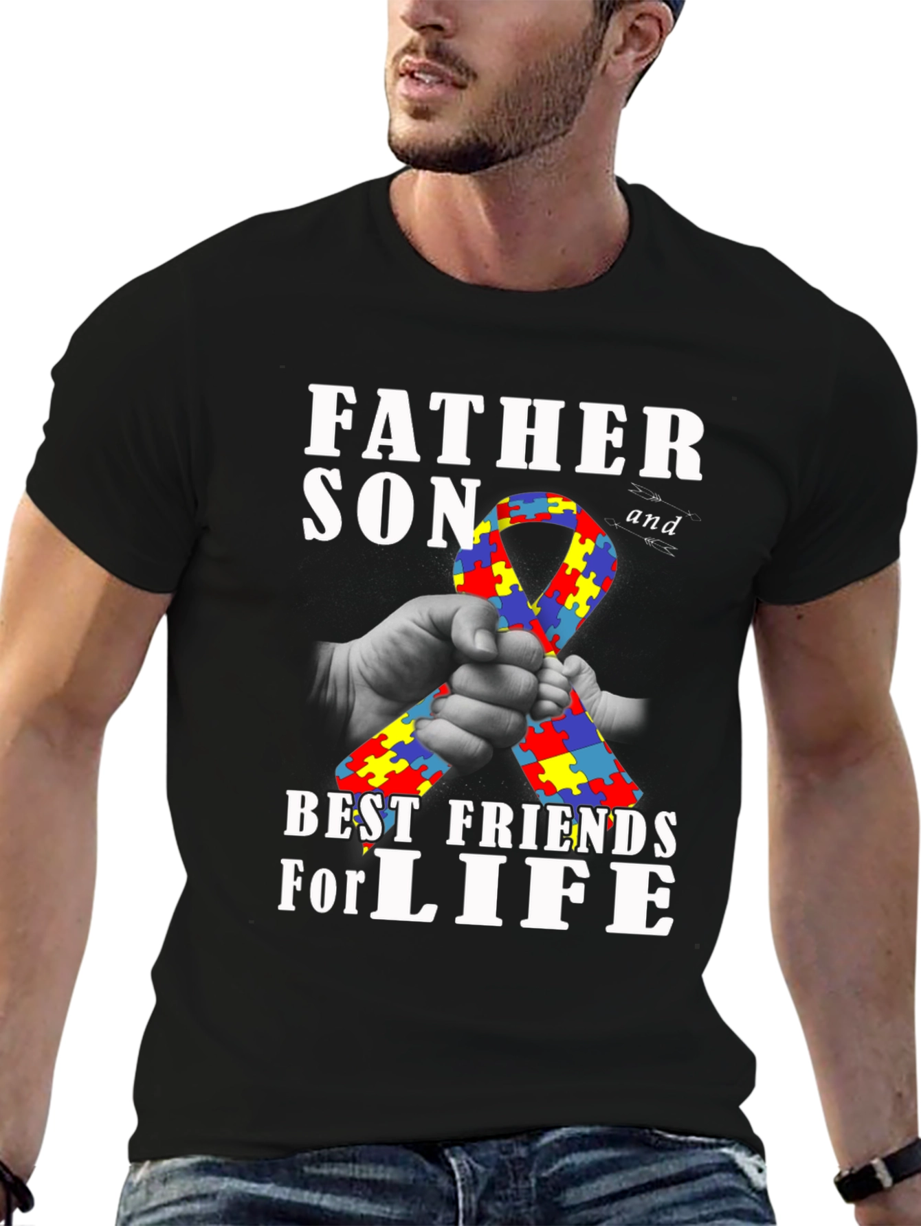 Father & Son Autism Awareness T-Shirt