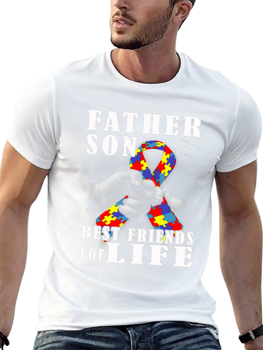 Father & Son Autism Awareness T-Shirt