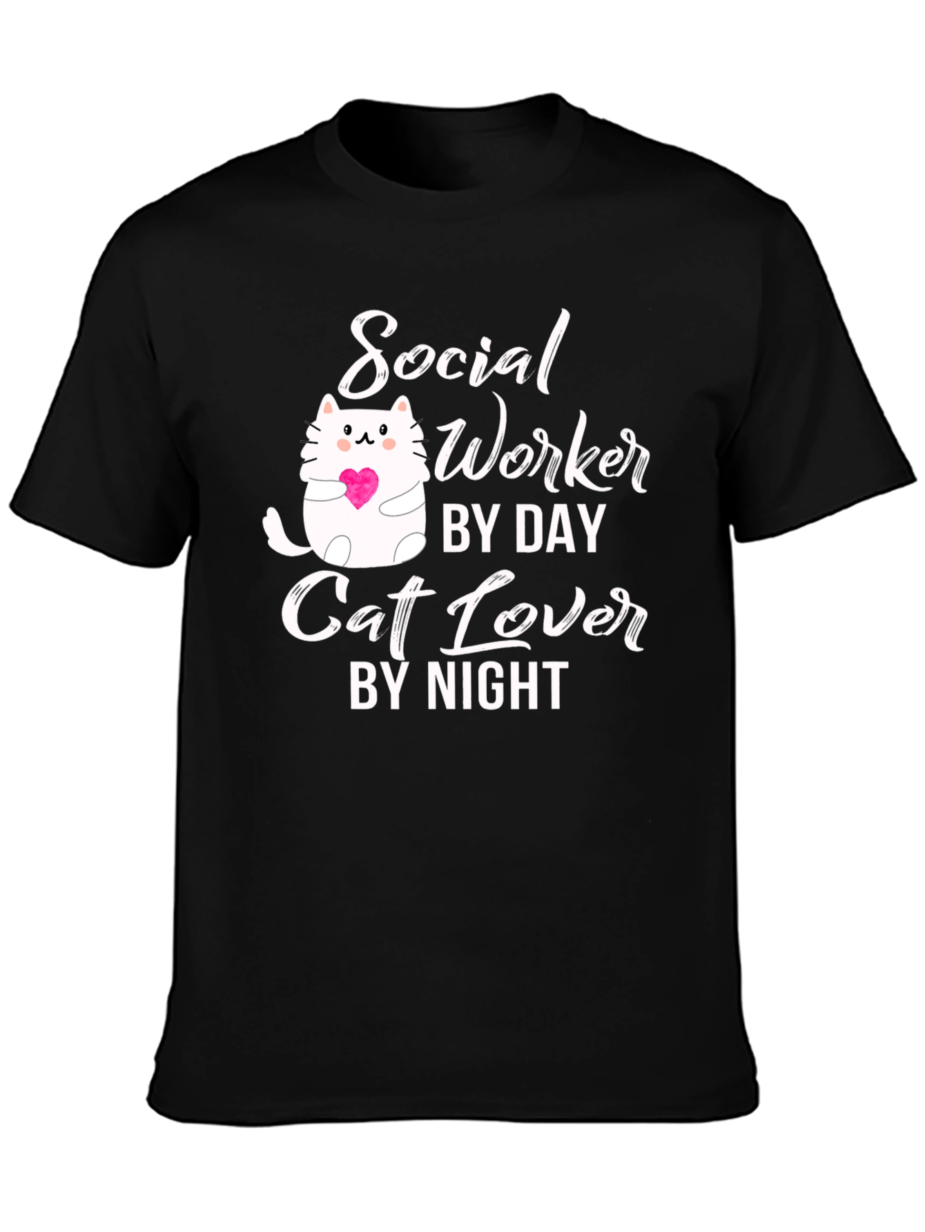 Social Worker Cat Lover T-Shirt
