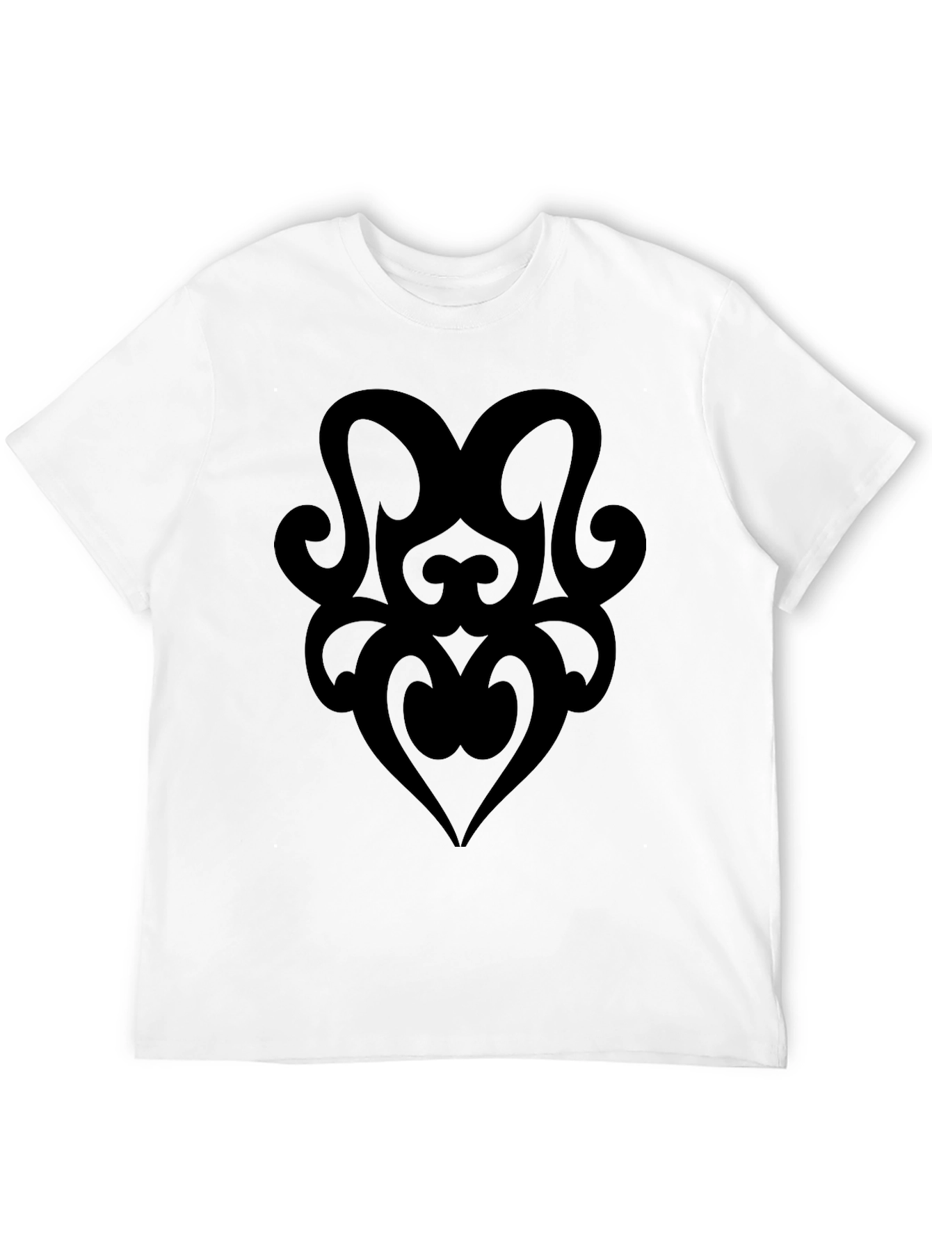 Tribal Heart Graphic Black T-Shirt
