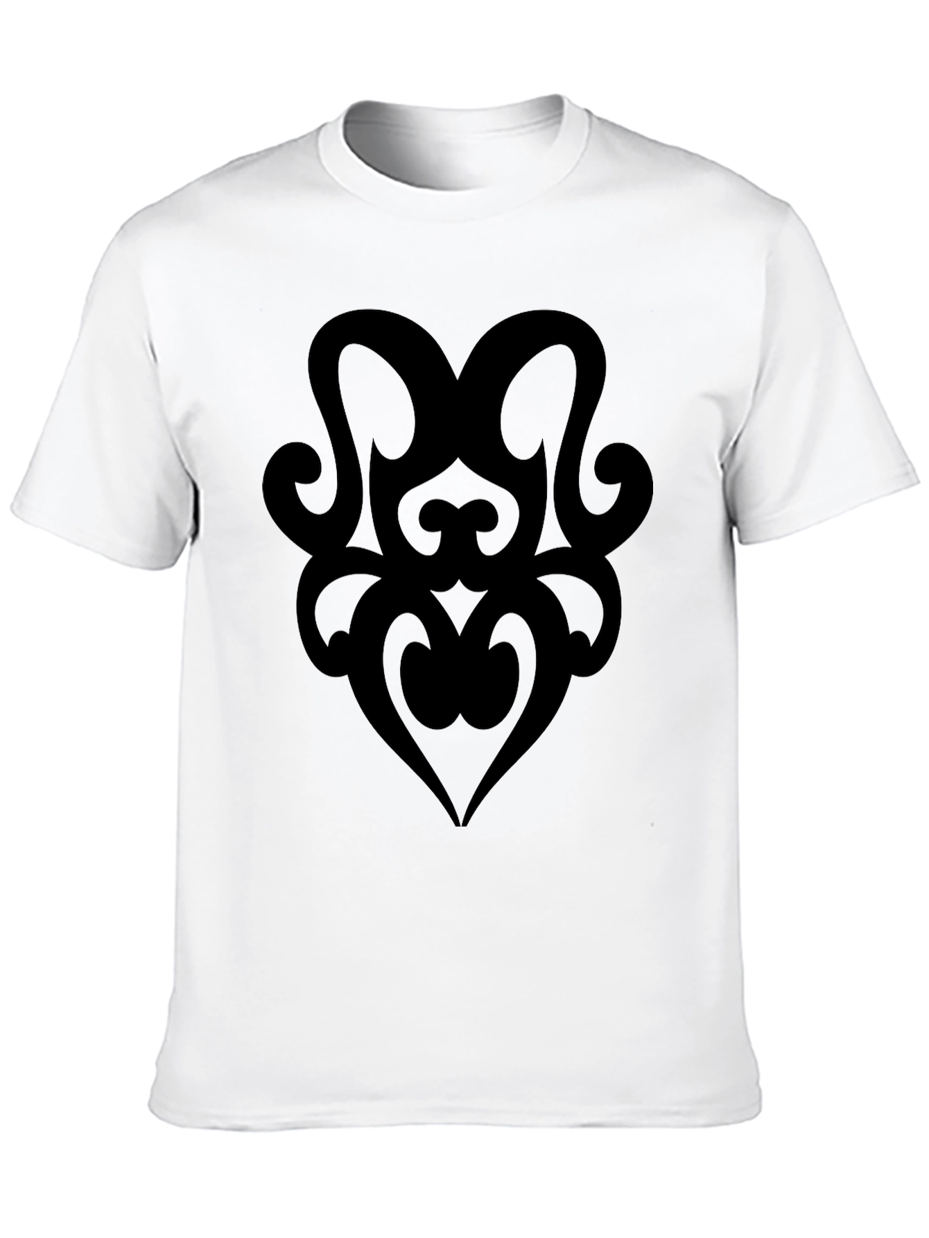 Tribal Heart Graphic Black T-Shirt