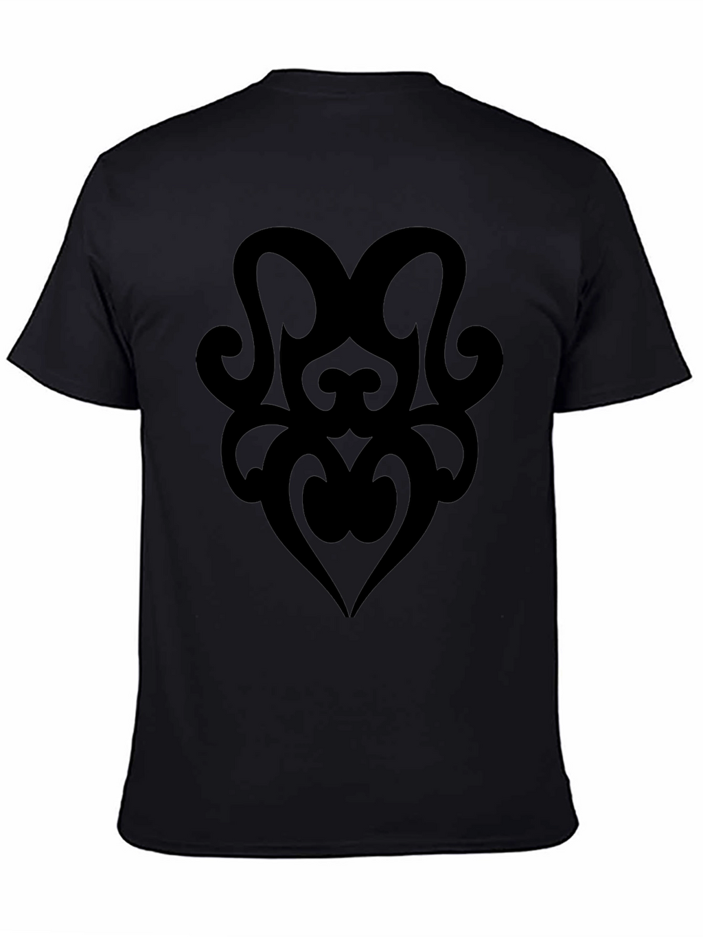 Tribal Heart Graphic Black T-Shirt