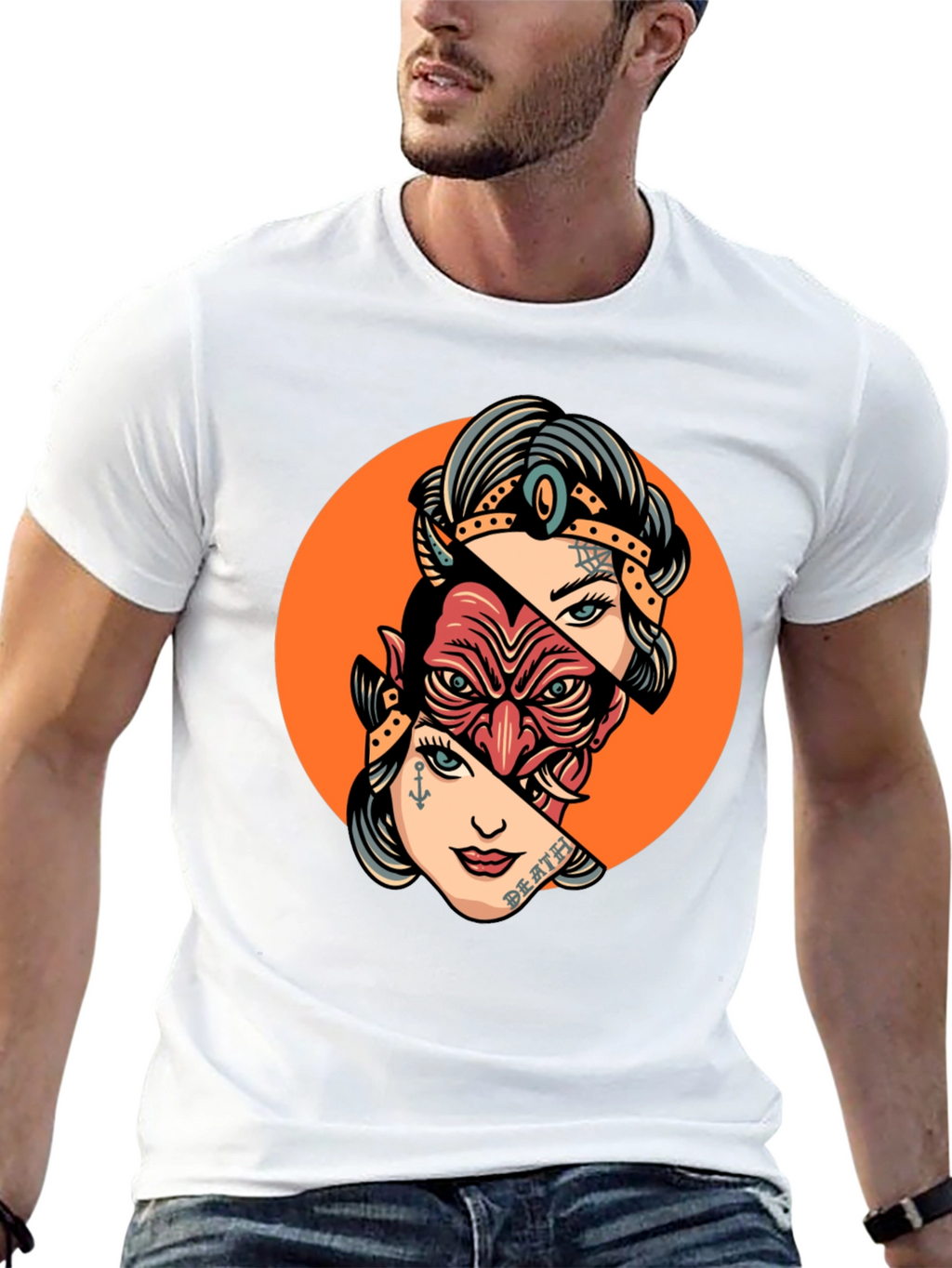 Retro Devil & Dame Graphic Tee