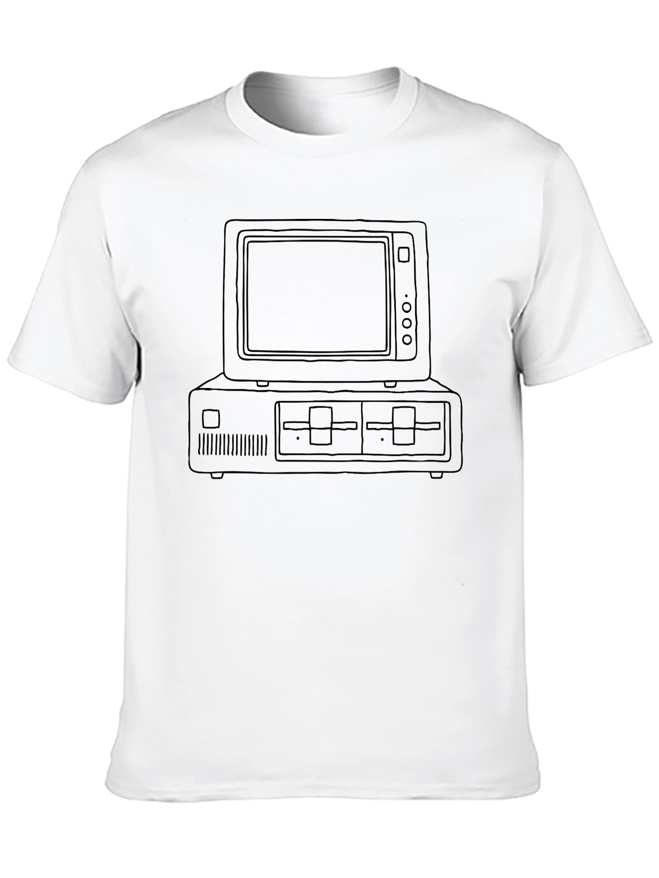 Retro Computer T-Shirt - Classic Tech Tee