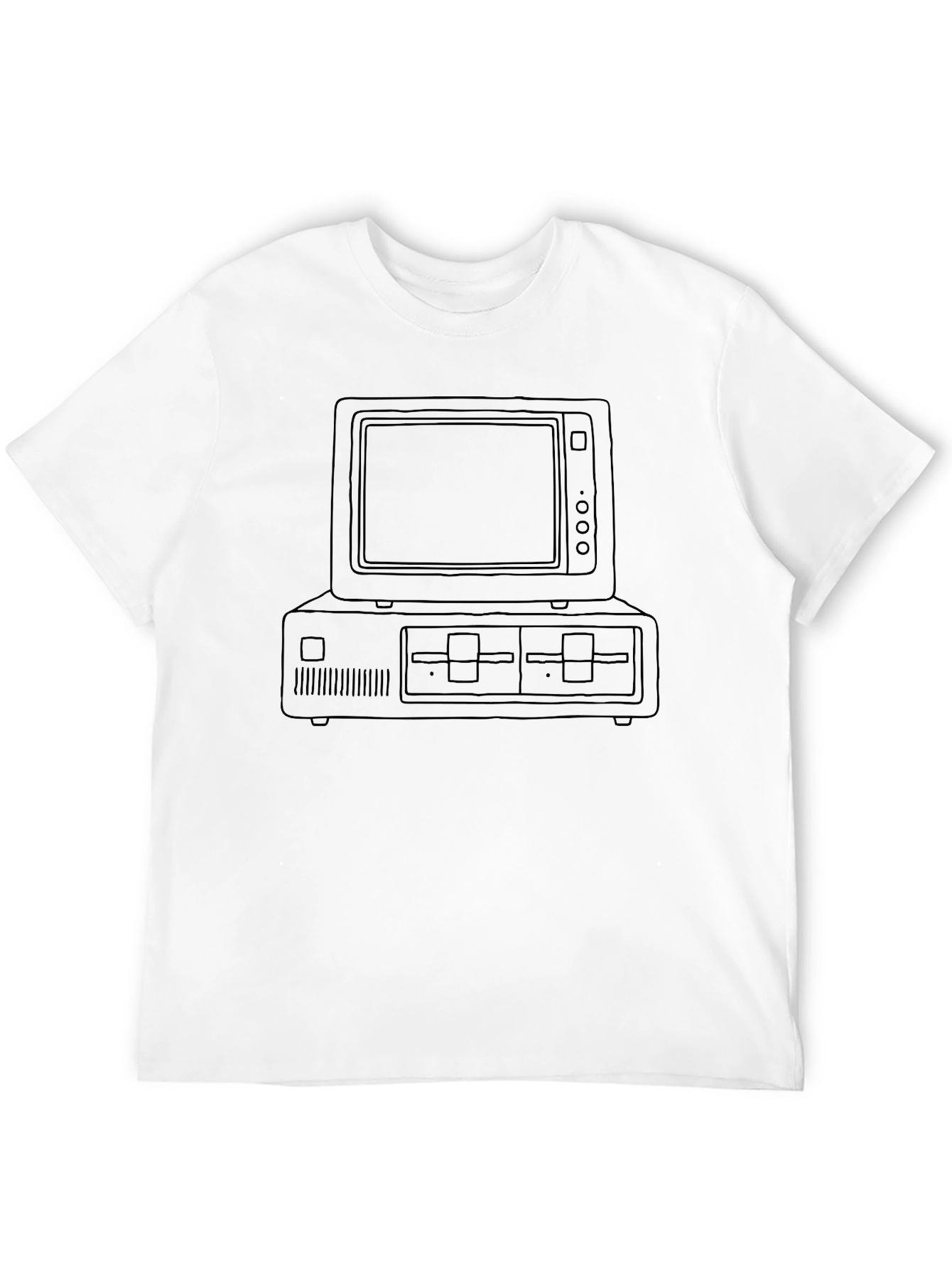 Retro Computer T-Shirt - Classic Tech Tee