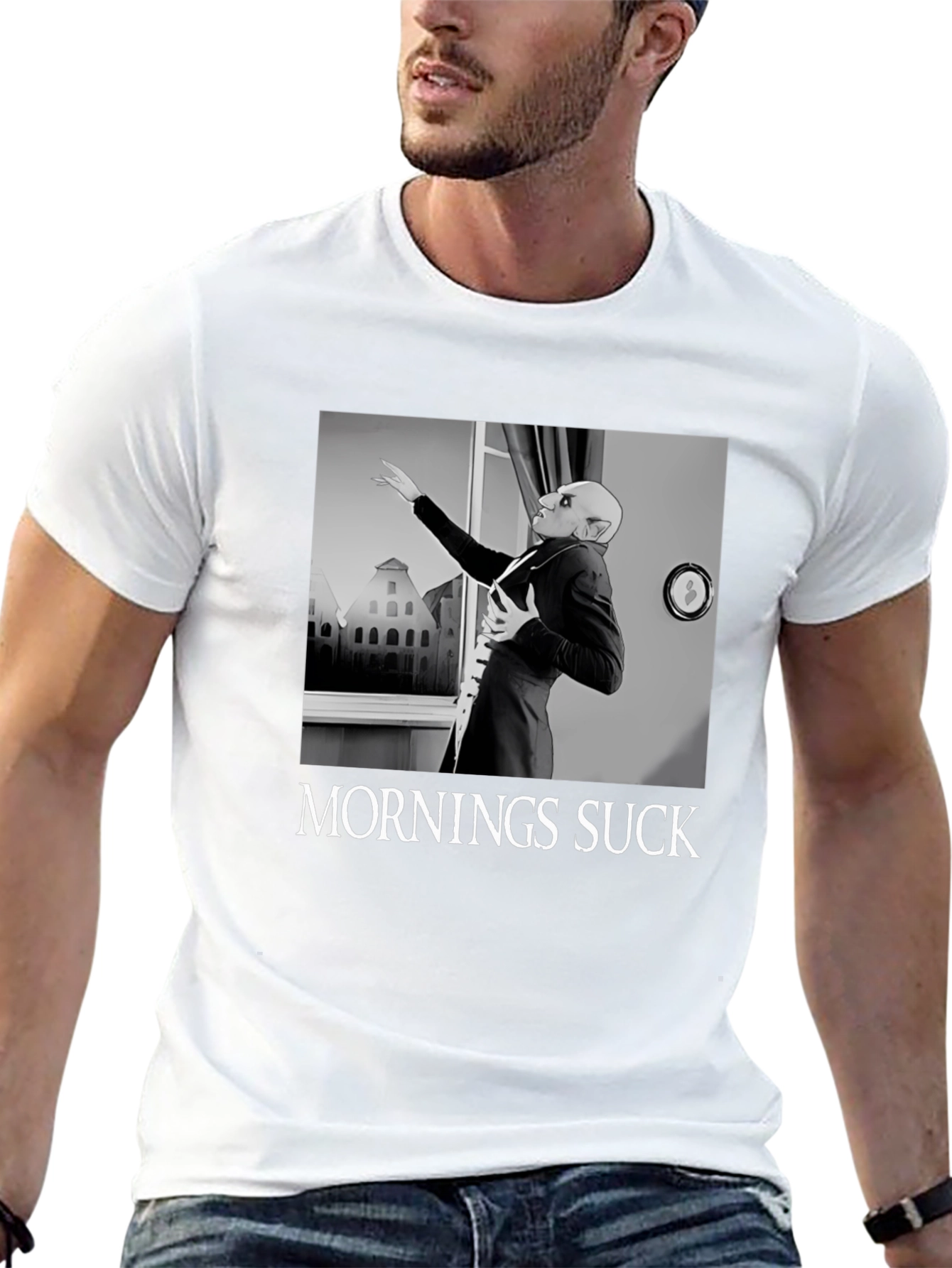 Mornings Suck Nosferatu T-Shirt