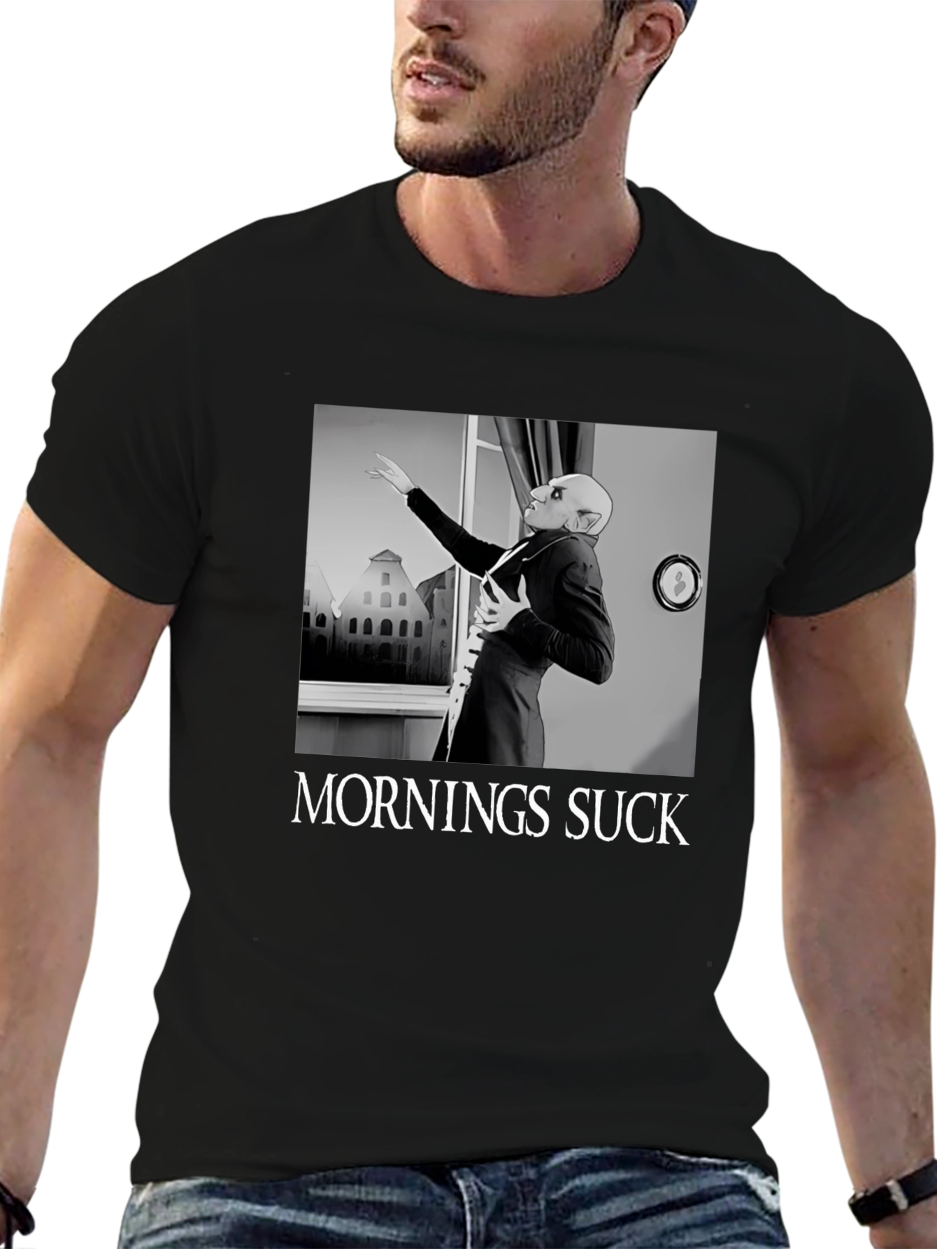 Mornings Suck Nosferatu T-Shirt
