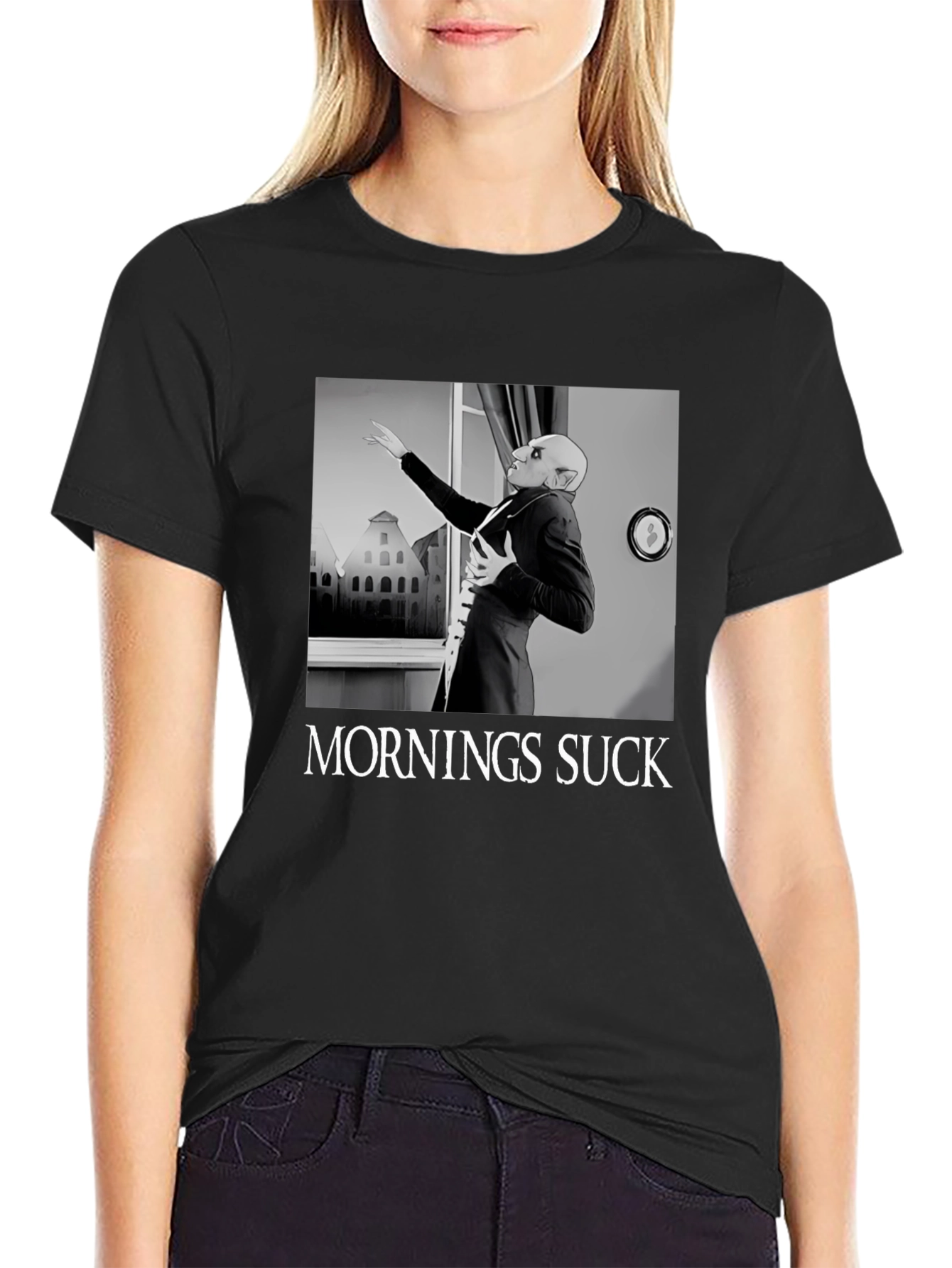 Mornings Suck Nosferatu T-Shirt