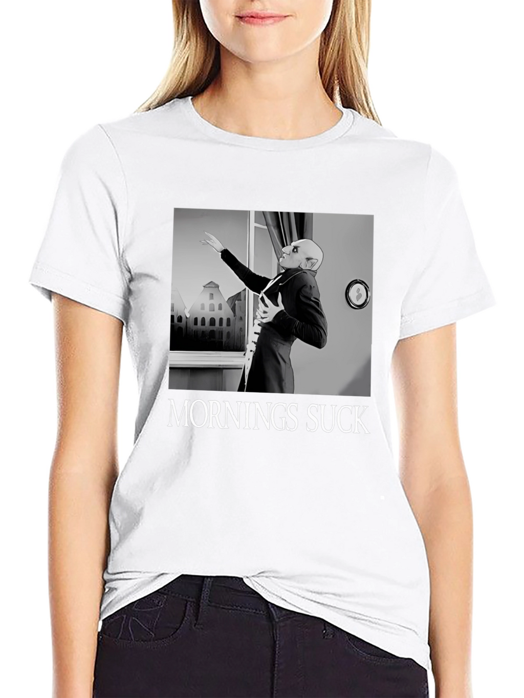 Mornings Suck Nosferatu T-Shirt