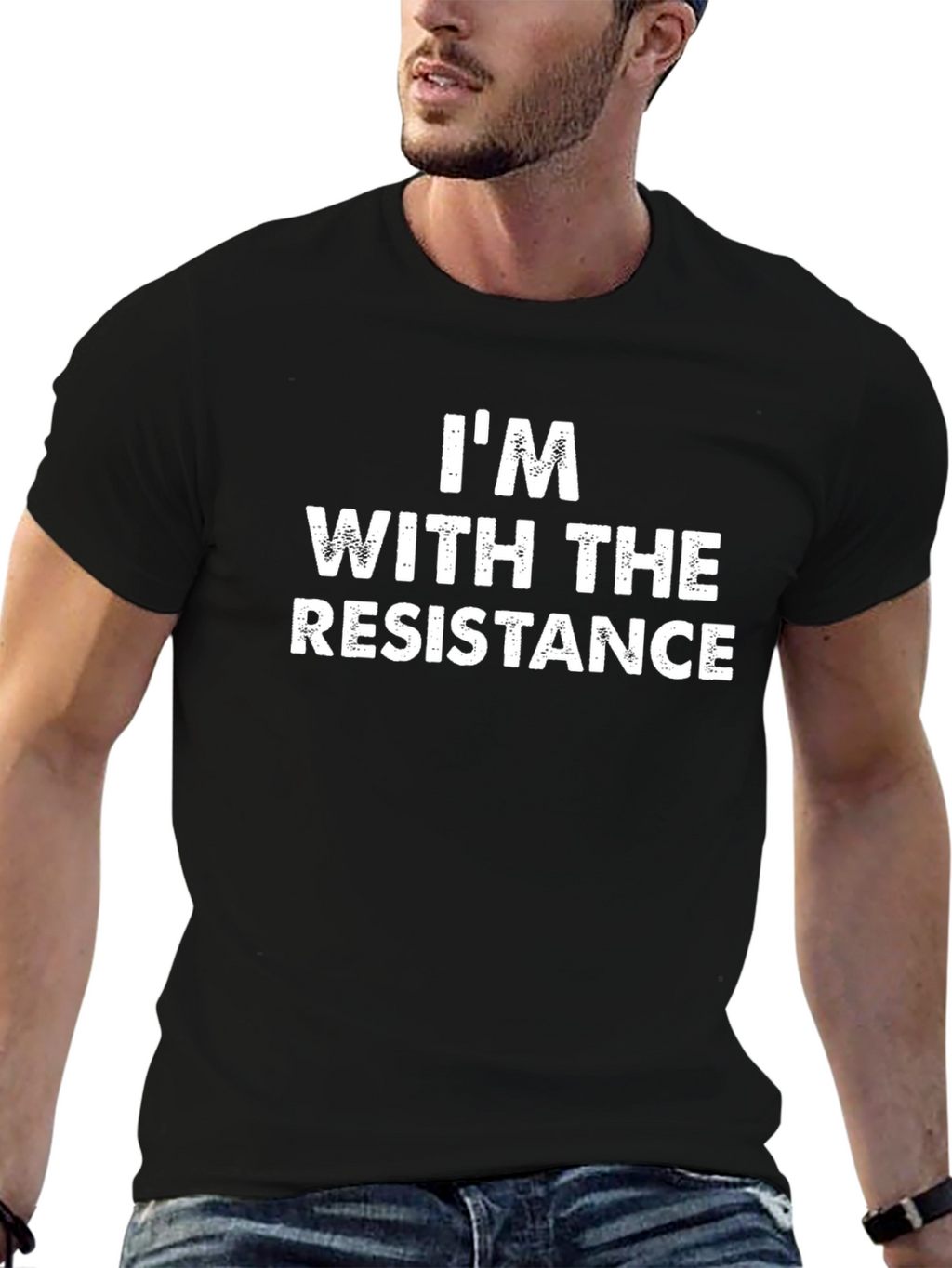 Im With The Resistance Black T-Shirt