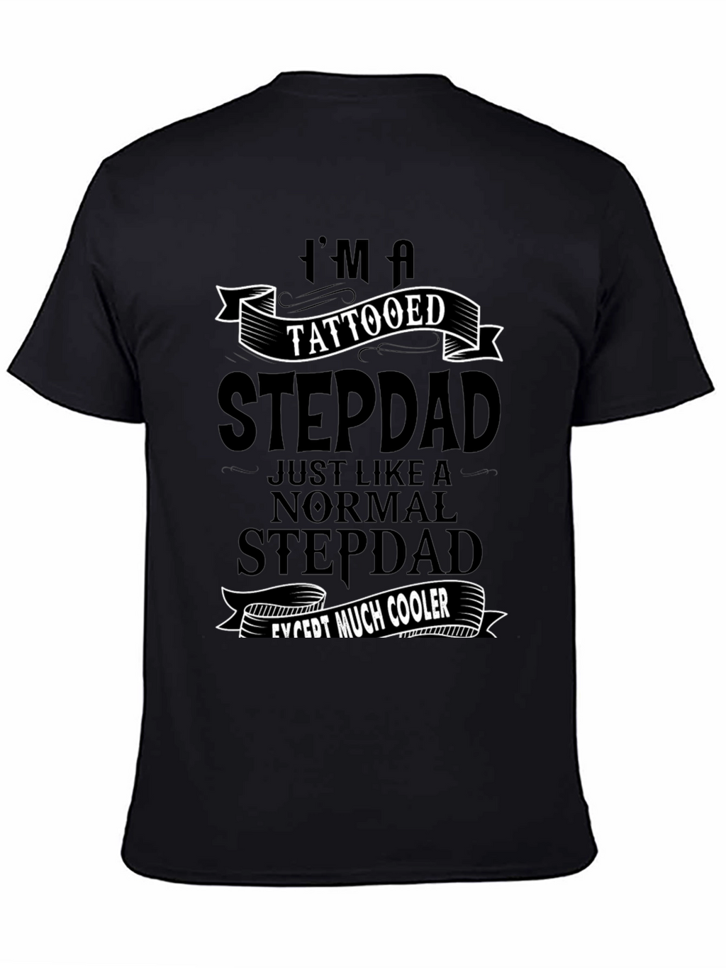 Tattooed Stepdad T-Shirt - Cool Dad Gift