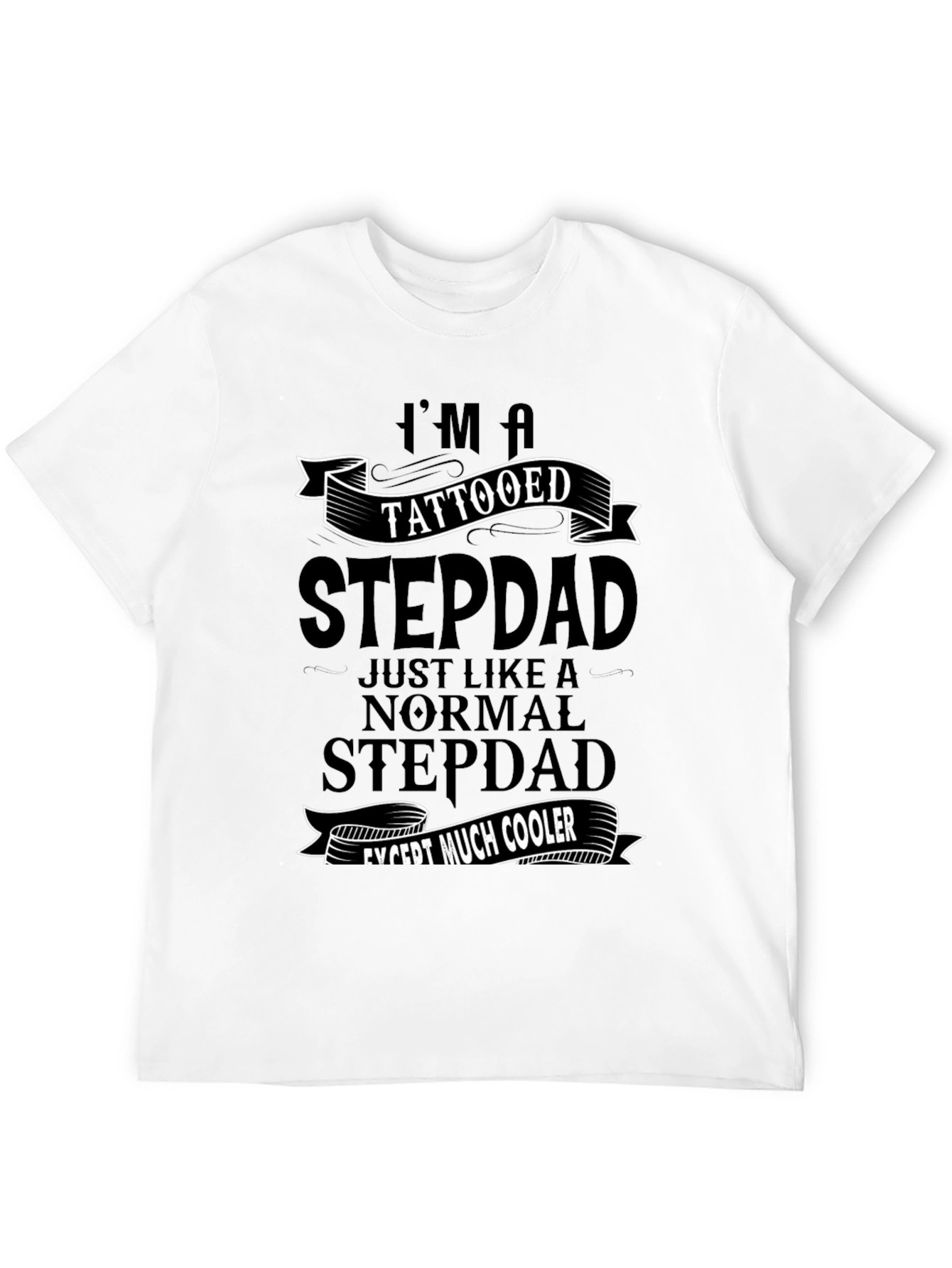 Tattooed Stepdad T-Shirt - Cool Dad Gift
