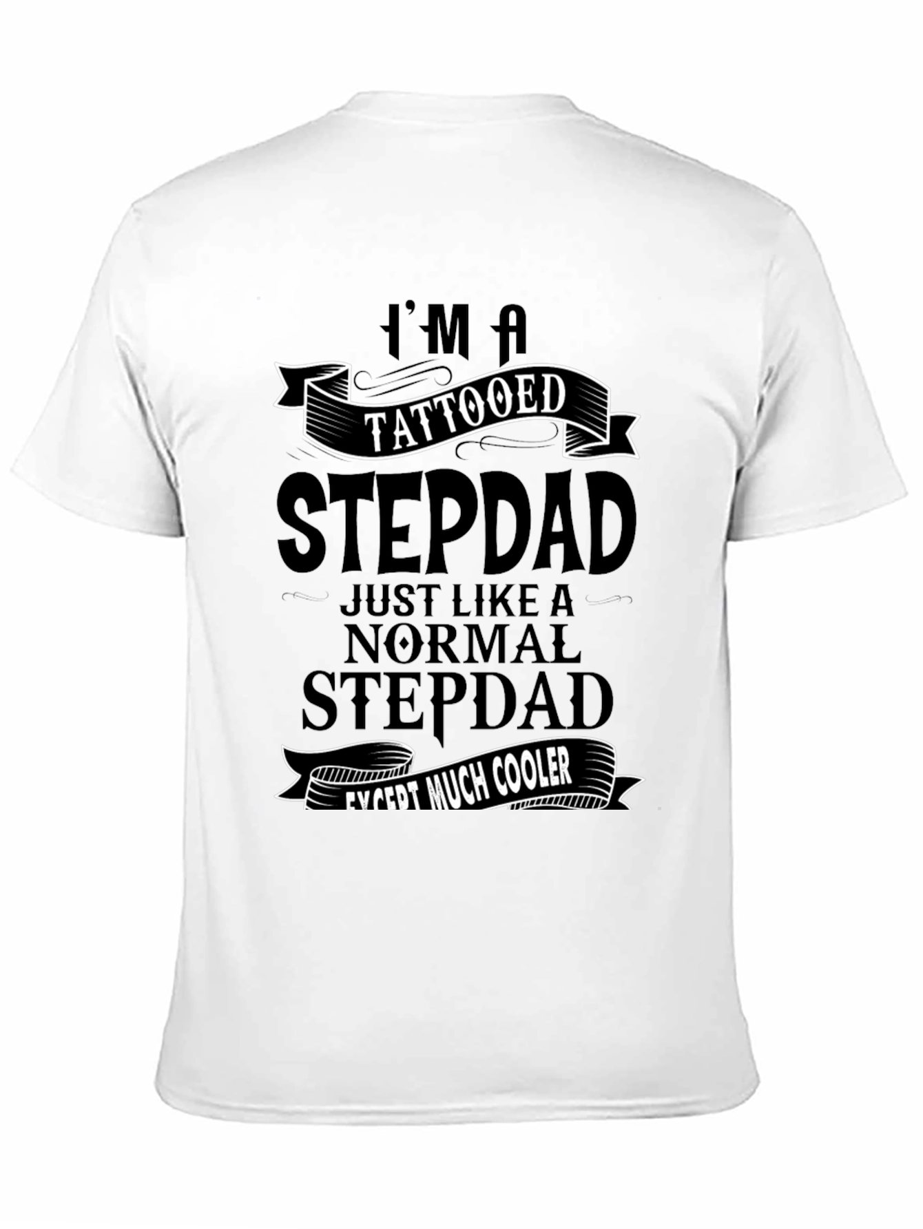 Tattooed Stepdad T-Shirt - Cool Dad Gift