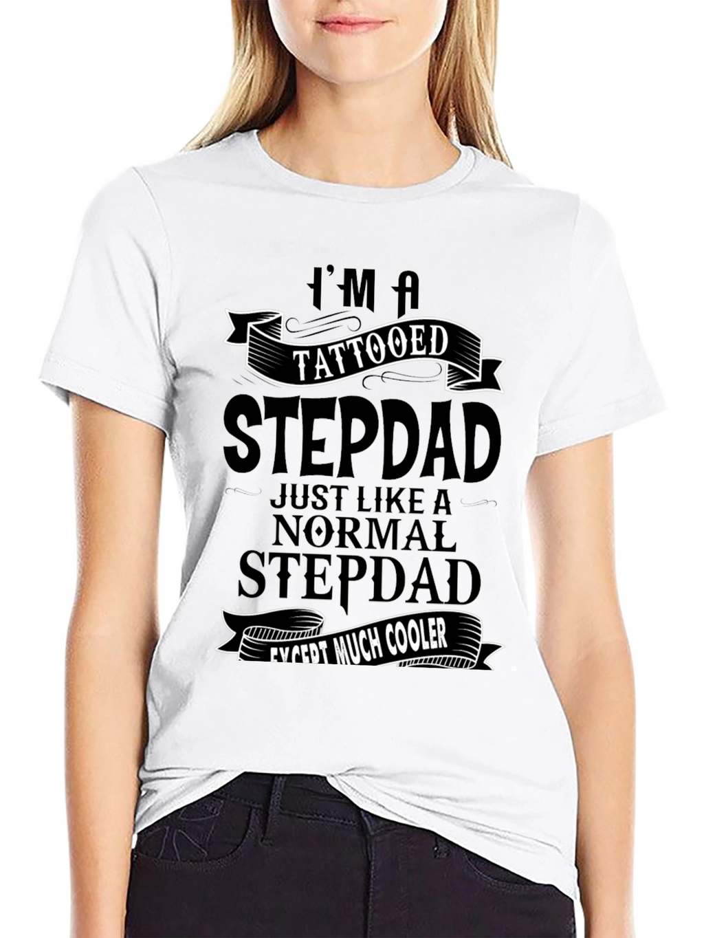 Tattooed Stepdad T-Shirt - Cool Dad Gift