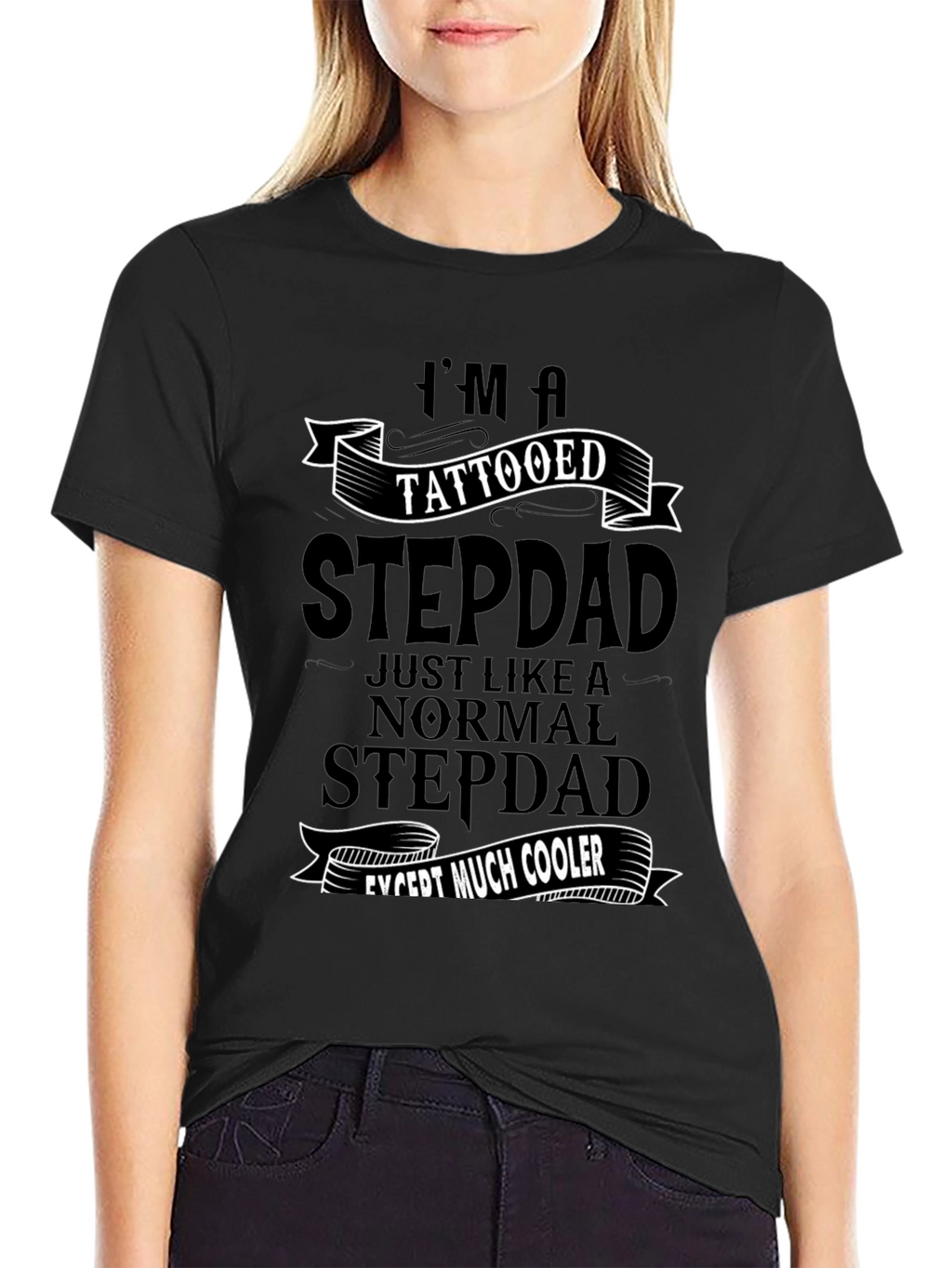Tattooed Stepdad T-Shirt - Cool Dad Gift