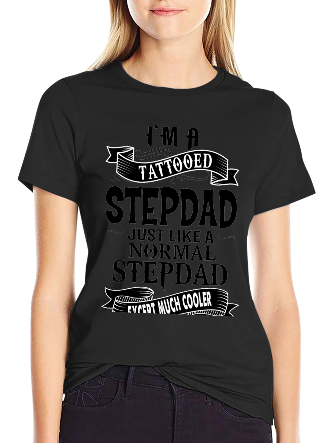 Tattooed Stepdad T-Shirt - Cool Dad Gift