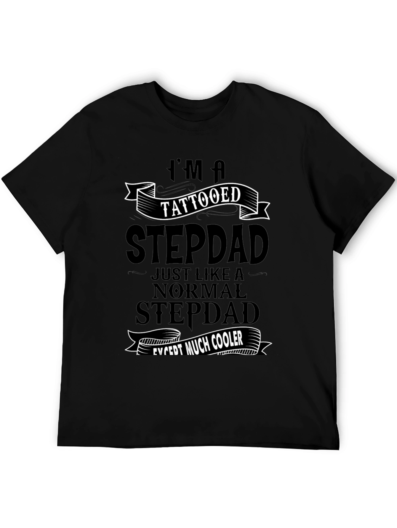 Tattooed Stepdad T-Shirt - Cool Dad Gift