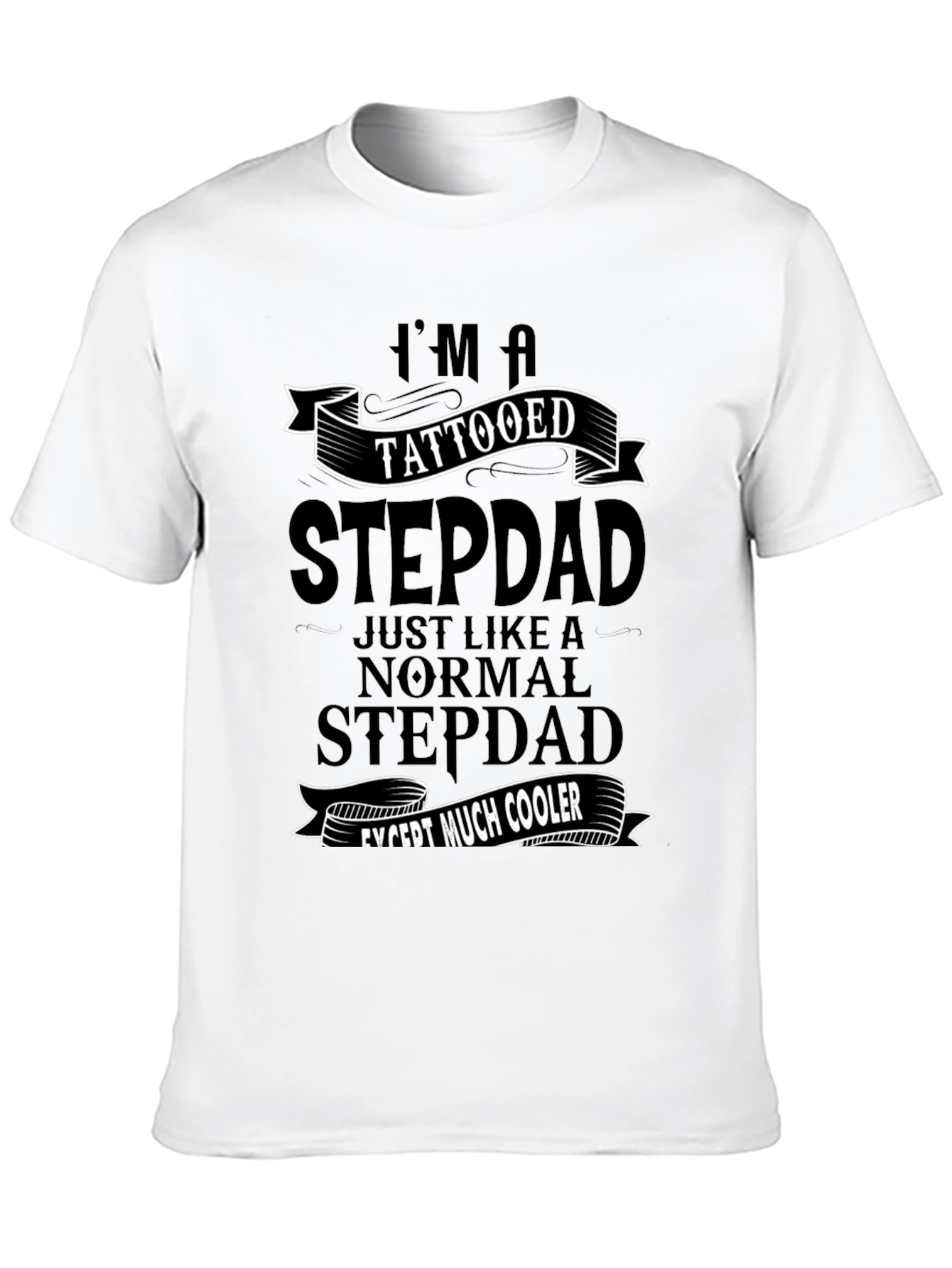 Tattooed Stepdad T-Shirt - Cool Dad Gift