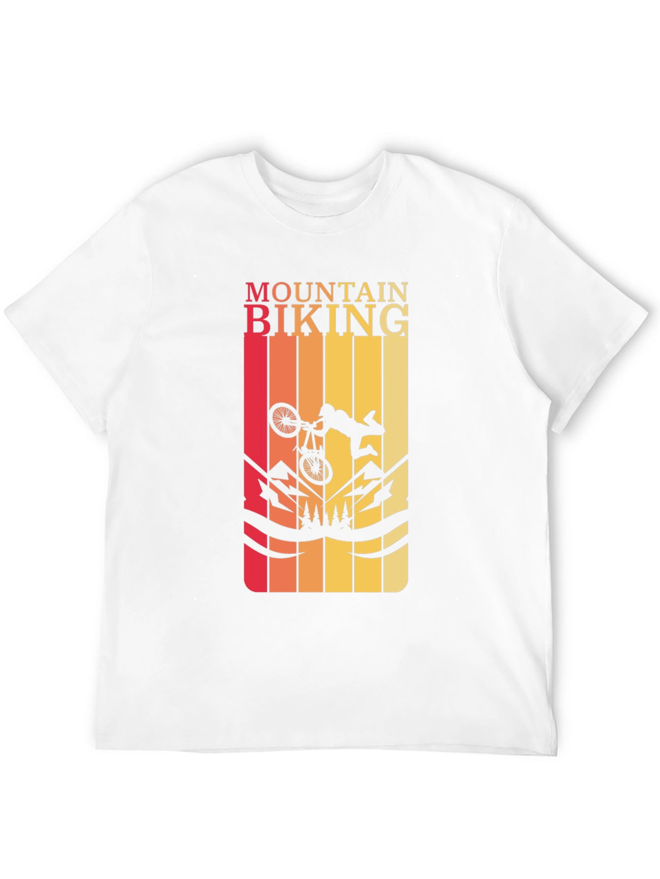 Mountain Biking Graphic Tee - Black T-Shirt