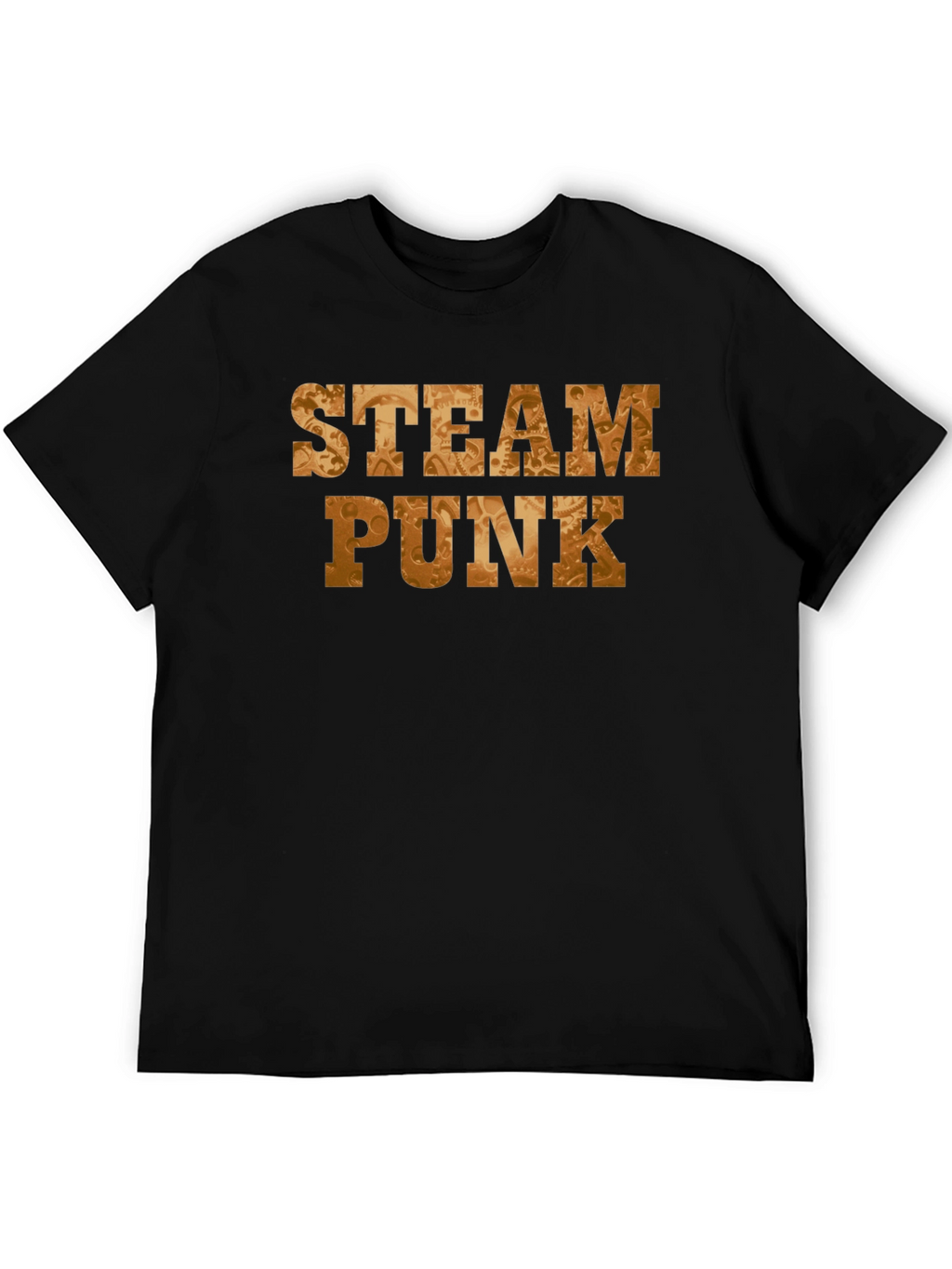 Steampunk Gear Graphic Black T-Shirt