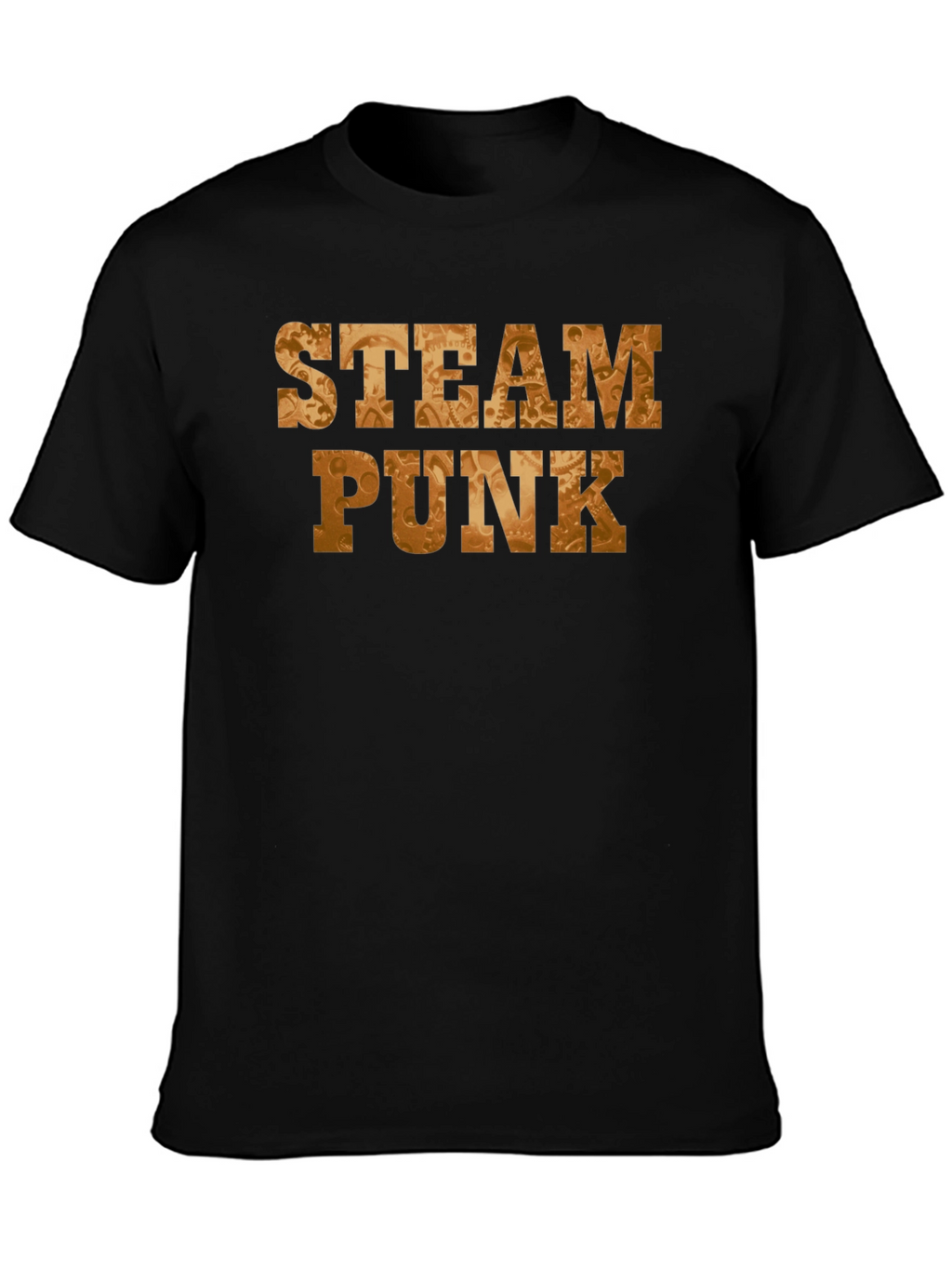 Steampunk Gear Graphic Black T-Shirt