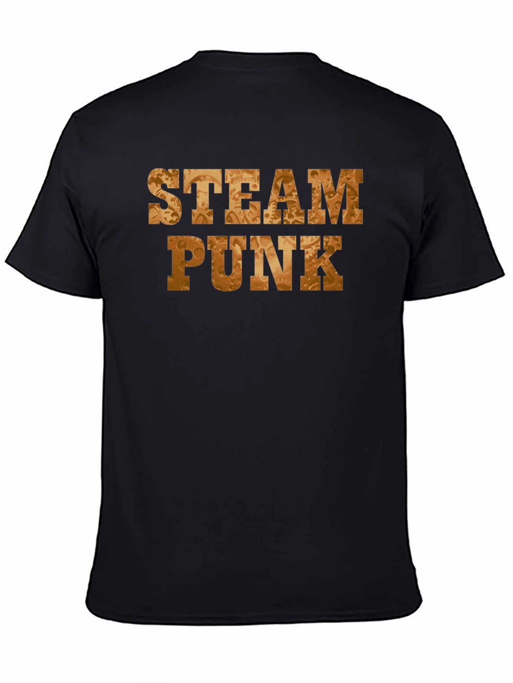 Steampunk Gear Graphic Black T-Shirt