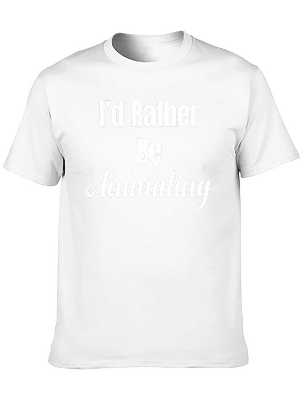 Id Rather Be Animating T-Shirt - Black