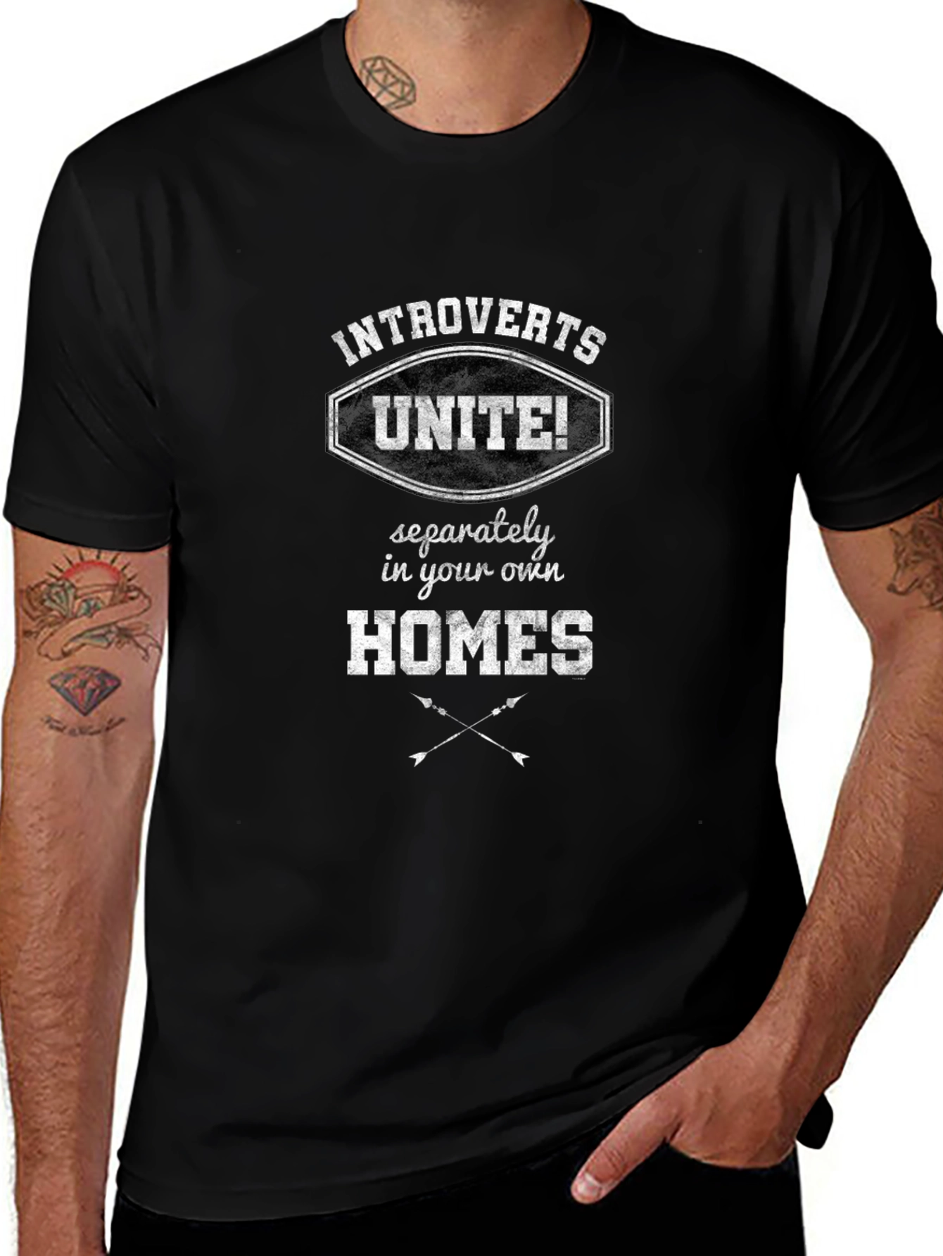 Introverts Unite! Graphic T-Shirt