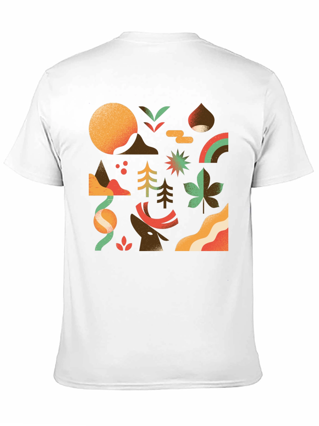 Abstract Nature Graphic Tee - Stylish Comfort