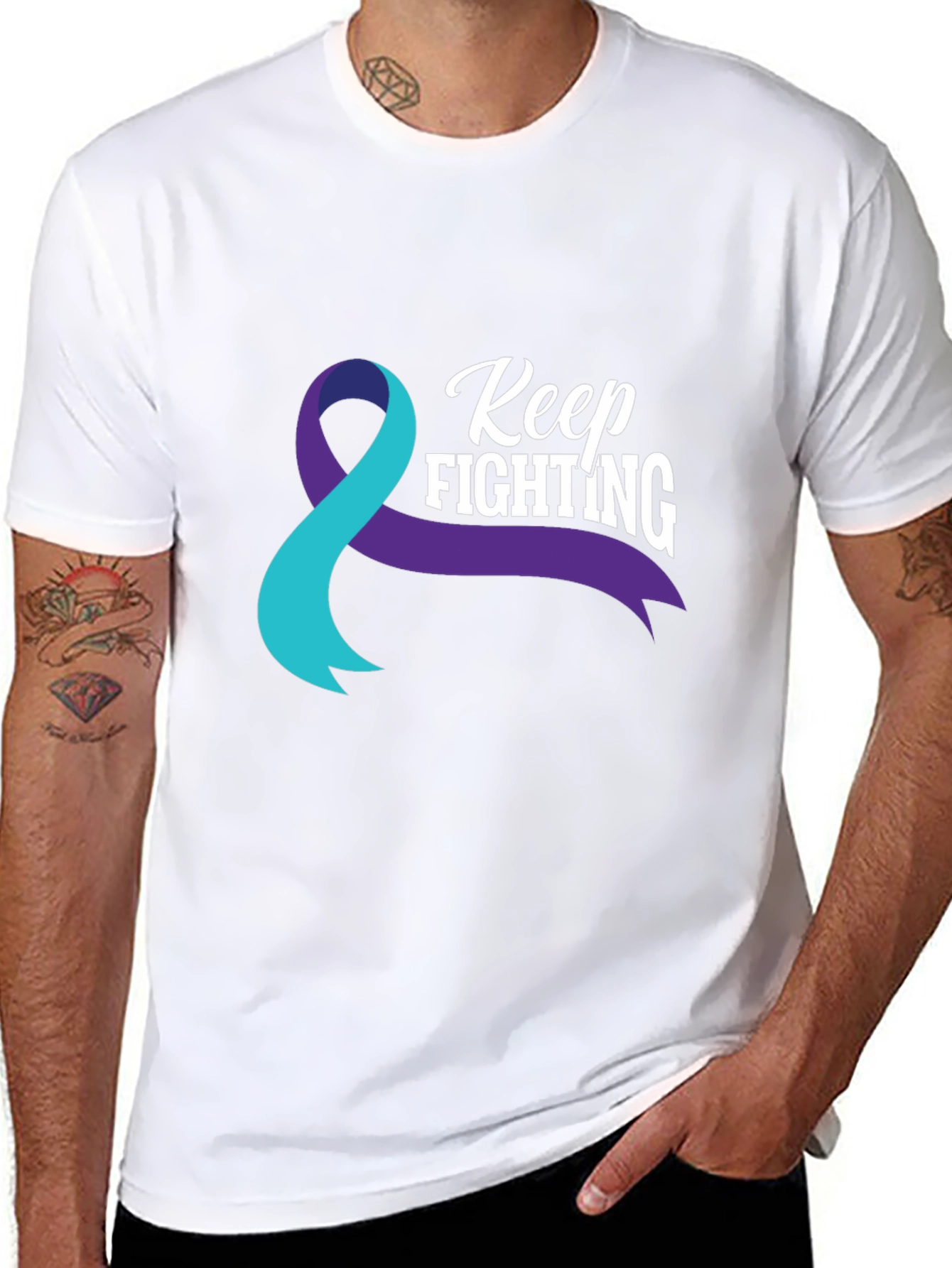 Keep Fighting Awareness Ribbon T-Shirt