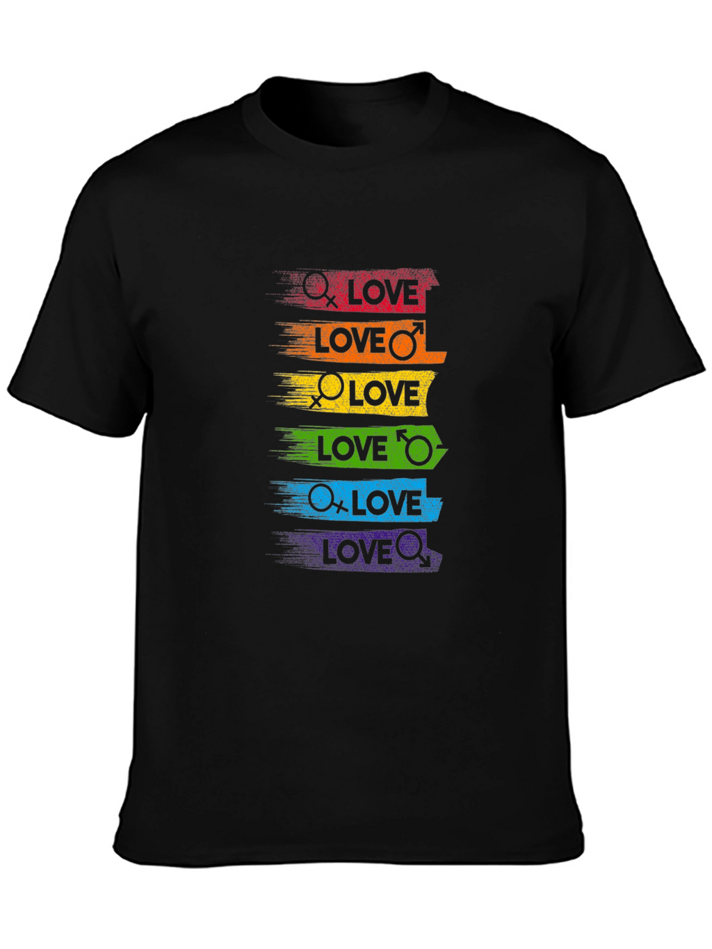 Pride Love T-Shirt - Rainbow LGBT Equality Tee